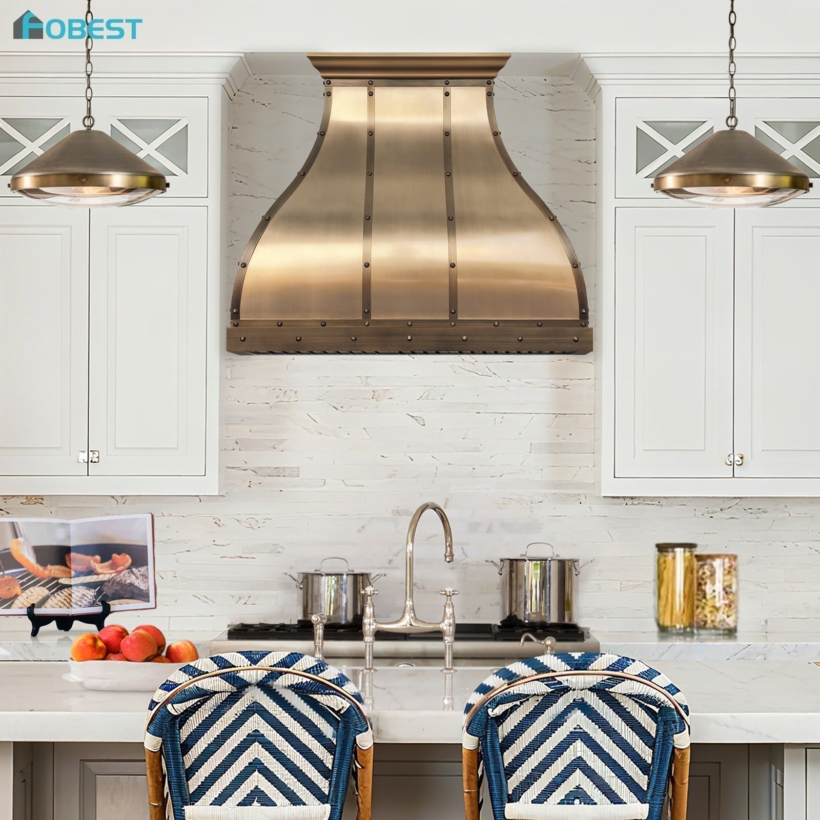 Welcoming Autumn: How Fobest Custom Brass Range Hoods Bring Warmth to Your Kitchen
