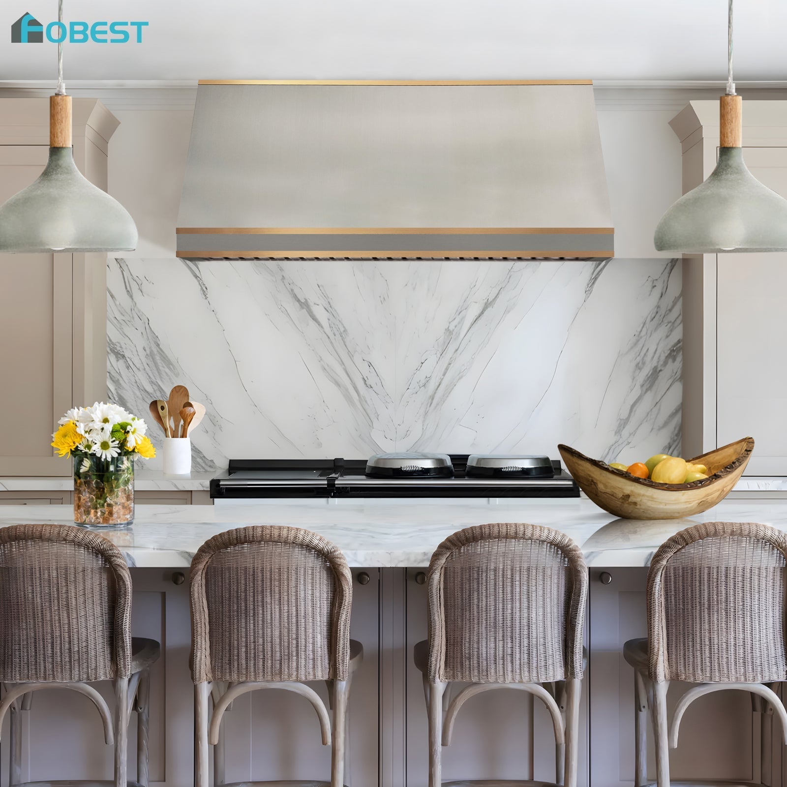 🌴 Florida Kitchen Range Hood Inspirations — by Fobest