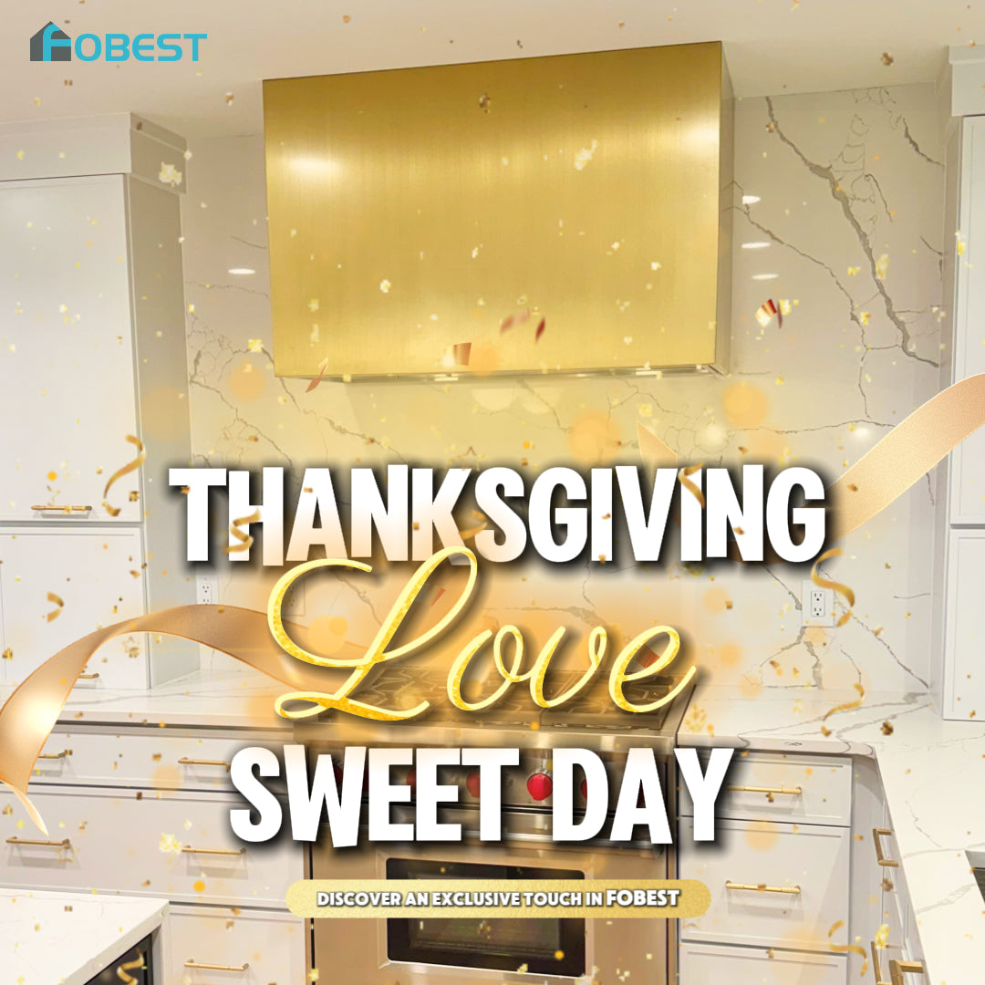 Finding Warmth in FOBEST Stainless Steel and Brass Kitchen Range Hood: A Thanksgiving Reflection