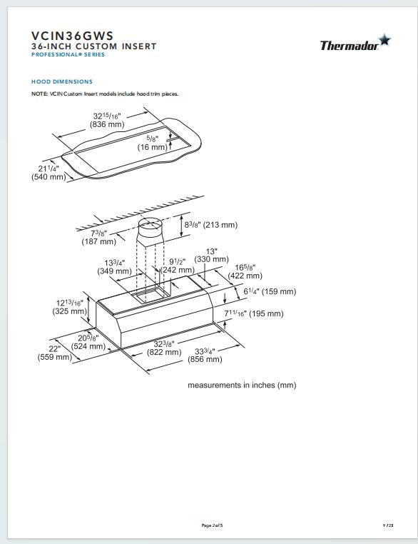 Fobest Custom Range Hood - Custom Link for Lisa