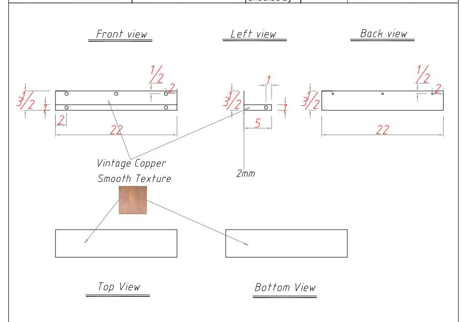 Fobest Copper Shelf - Custom Link for Hope