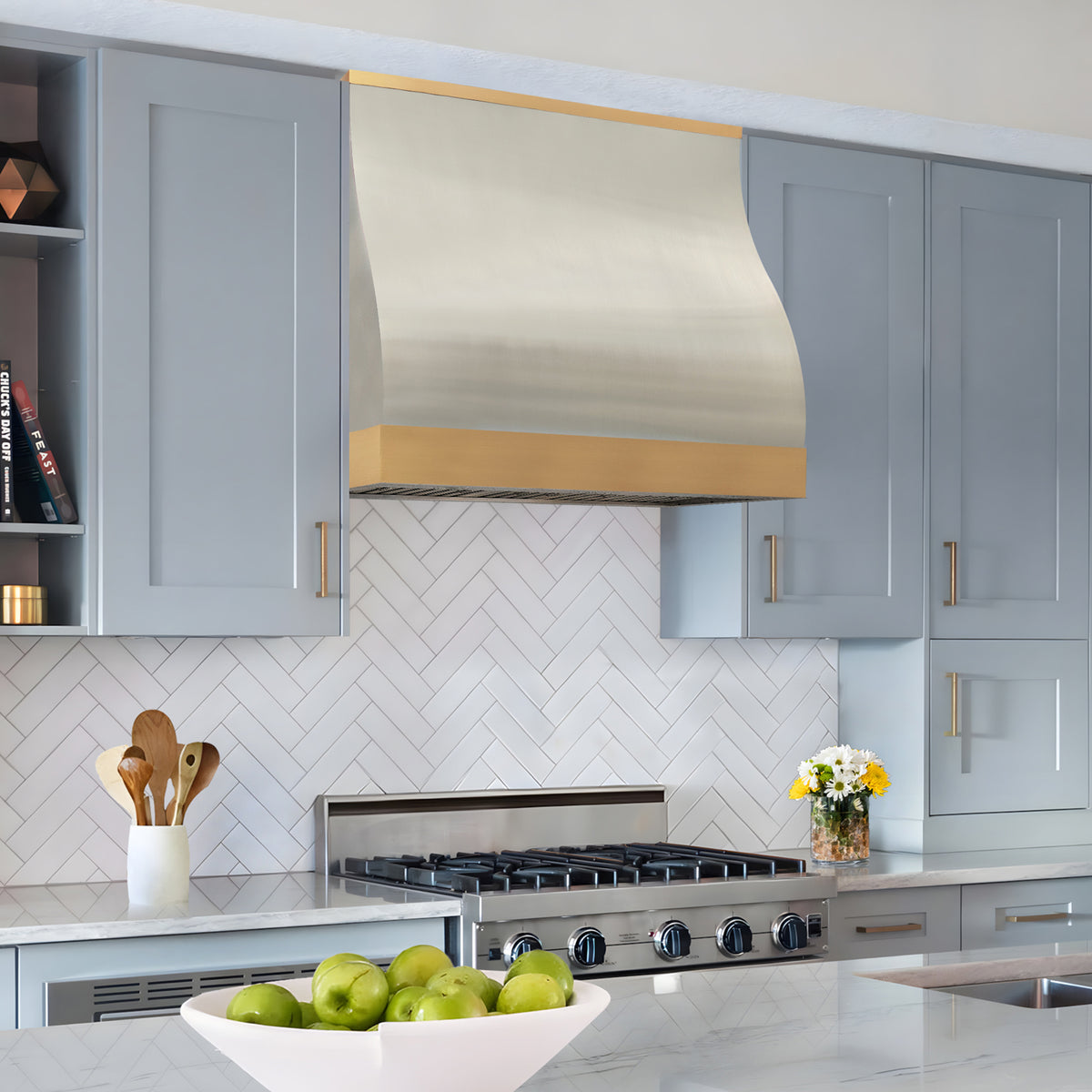 FOBEST Custom Modern Stainless Steel Range Hood with Contemporary Accent FSS-603