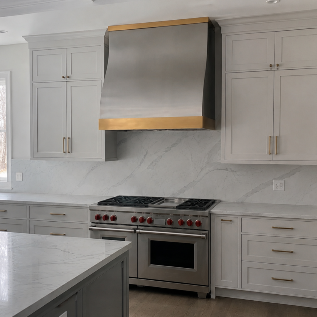 FOBEST Custom Modern Stainless Steel Range Hood with Contemporary Accent FSS-603