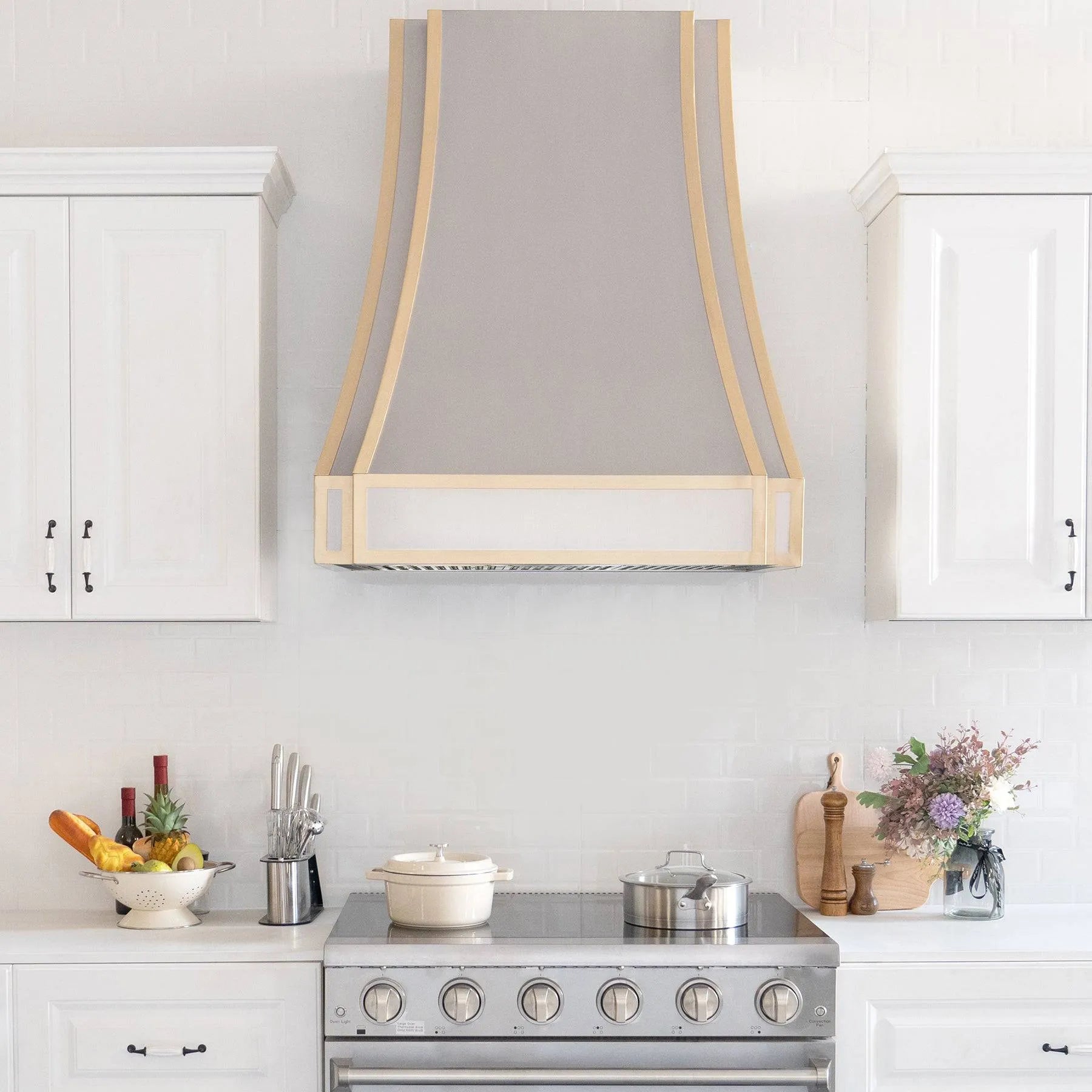 Fobest American Range Hood Stainless Steel Finish with Trim FSS-96-Stainless Steel Range Hood-Fobest