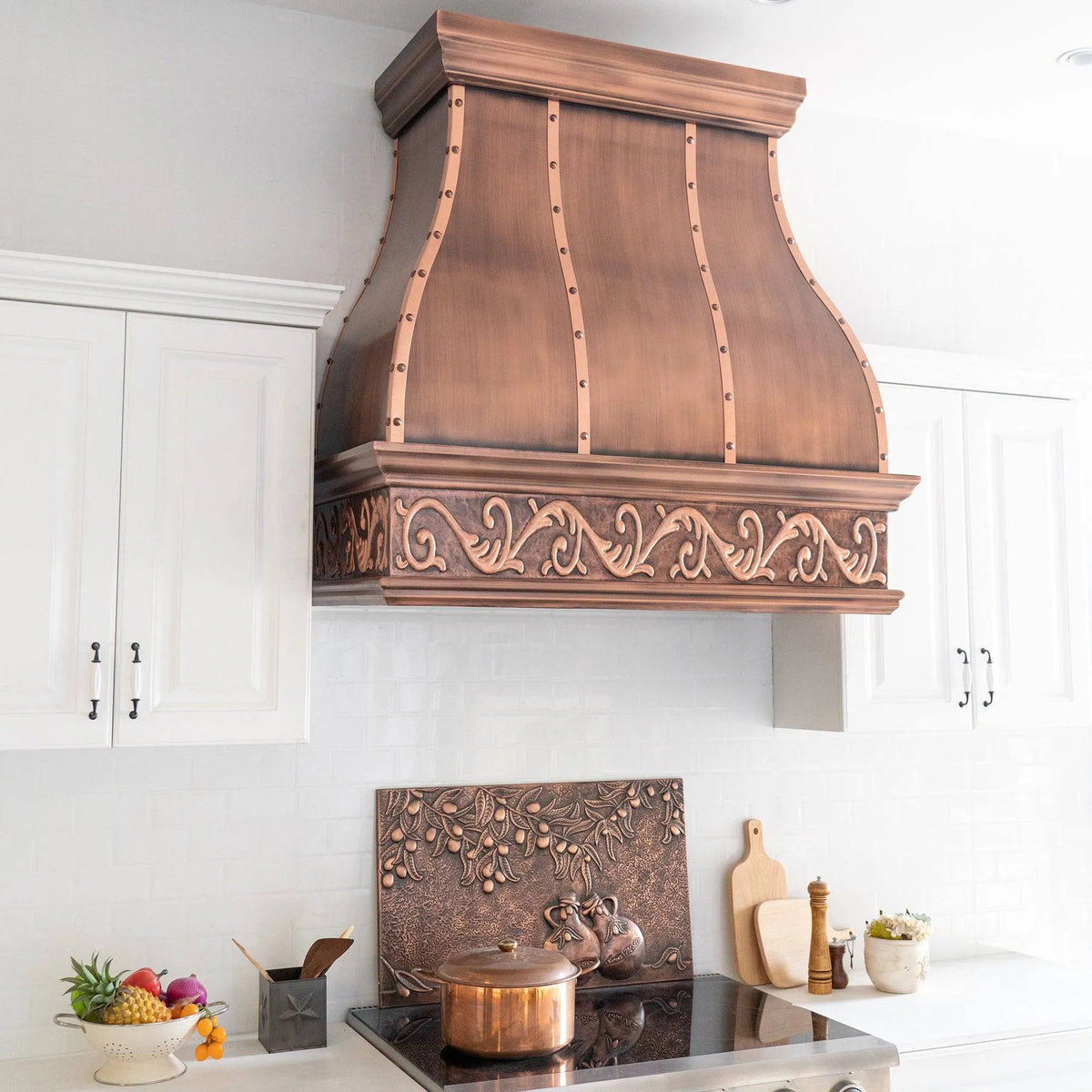 Fobest Antique Copper Range Hood Farmhouse Design FCP-108-Copper Range Hood-Fobest