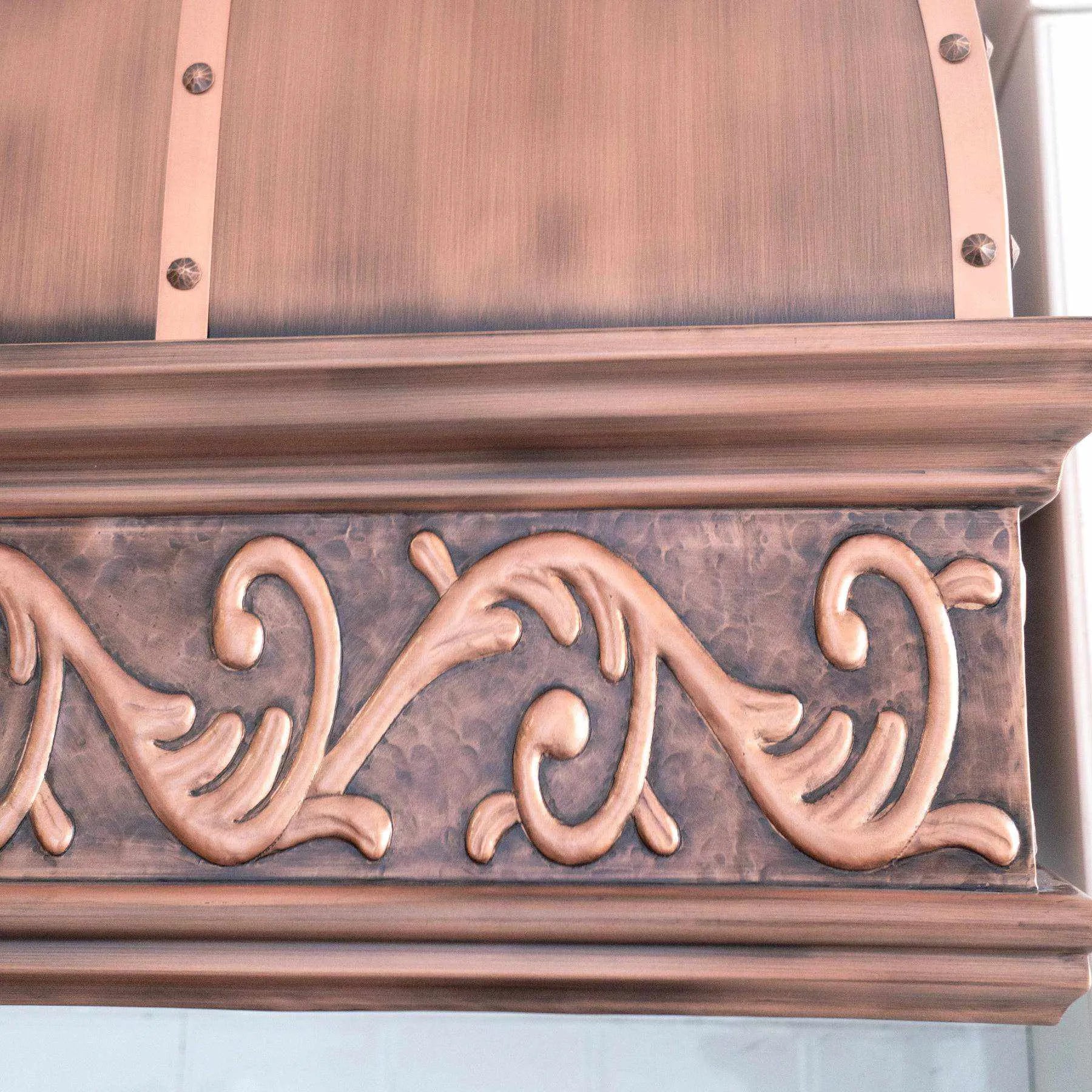Fobest Antique Copper Range Hood Farmhouse Design FCP-108-Copper Range Hood-Fobest