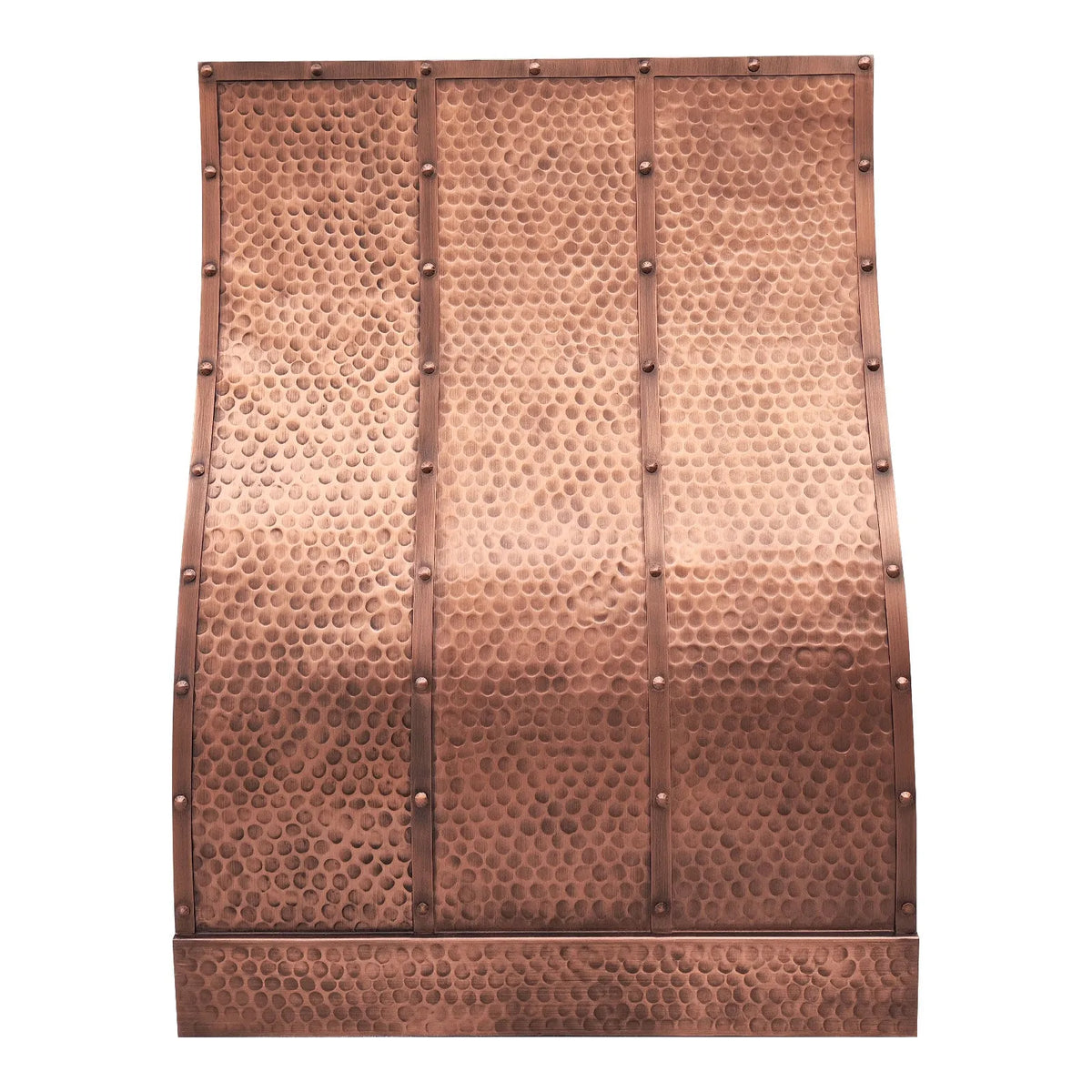 Fobest Antique Copper Range Hood with Antique Copper Straps FCP-219-Copper Range Hood-Fobest