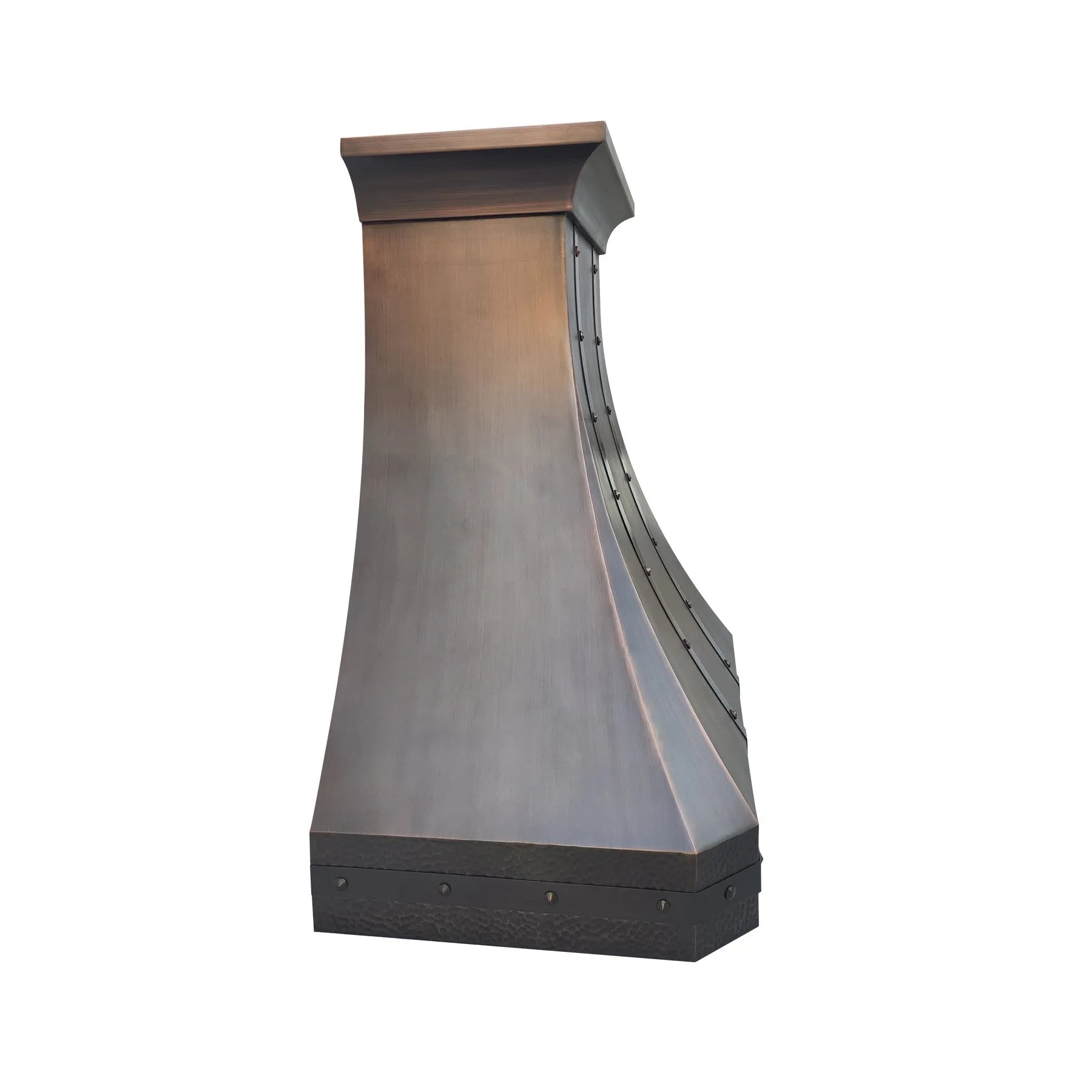 Fobest Antique Copper Range Hood with Hammer Apron FCP-215-Copper Range Hood-Fobest