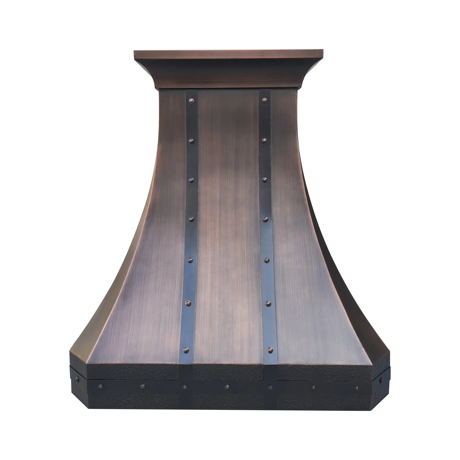 Fobest Antique Copper Range Hood with Hammer Apron FCP-215-Copper Range Hood-Fobest