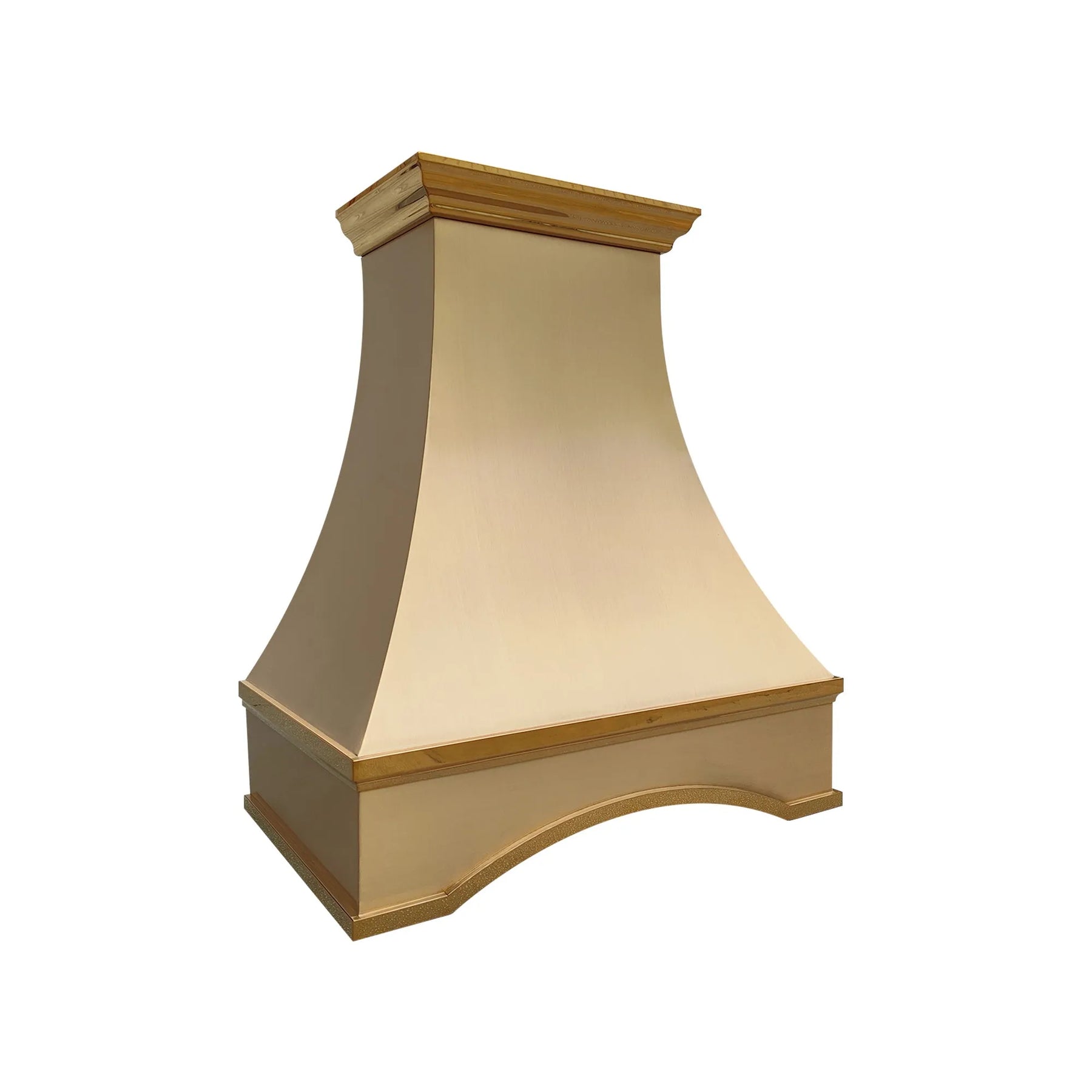 Fobest Arched Brass Range Hood with Crown Molding FSS-391-Stainless Steel Range Hood-Fobest