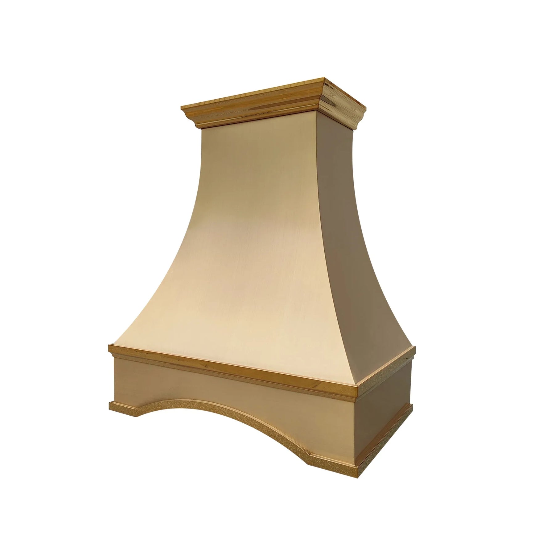 Fobest Arched Brass Range Hood with Crown Molding FSS-391-Stainless Steel Range Hood-Fobest