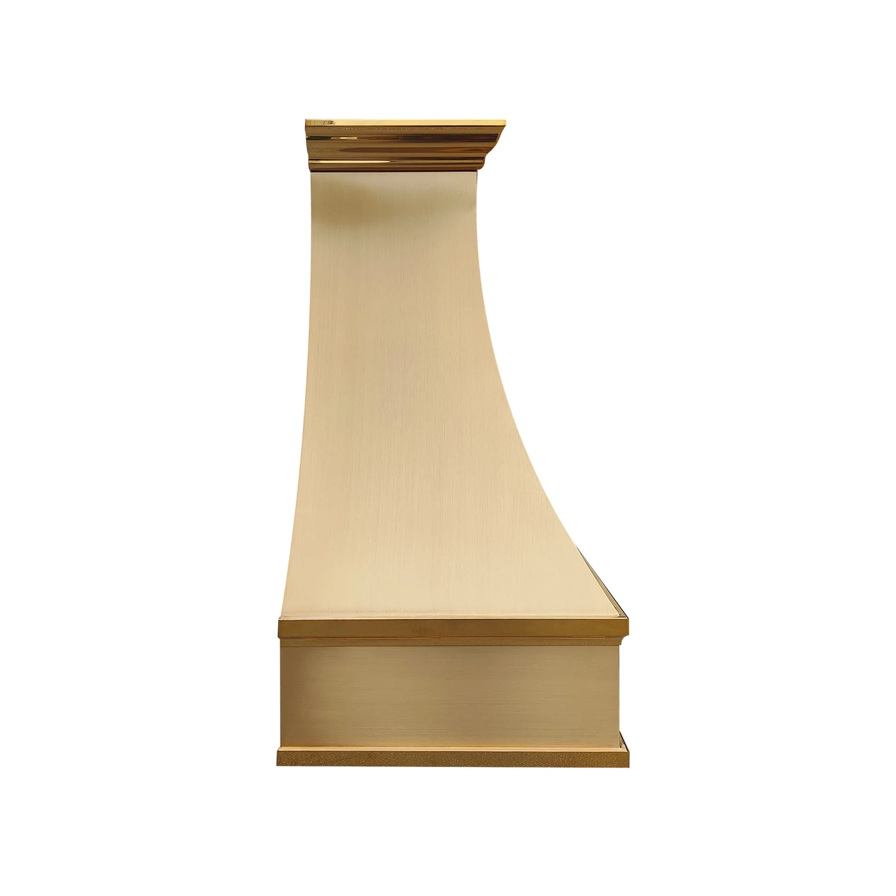 Fobest Arched Brass Range Hood with Crown Molding FSS-391-Stainless Steel Range Hood-Fobest