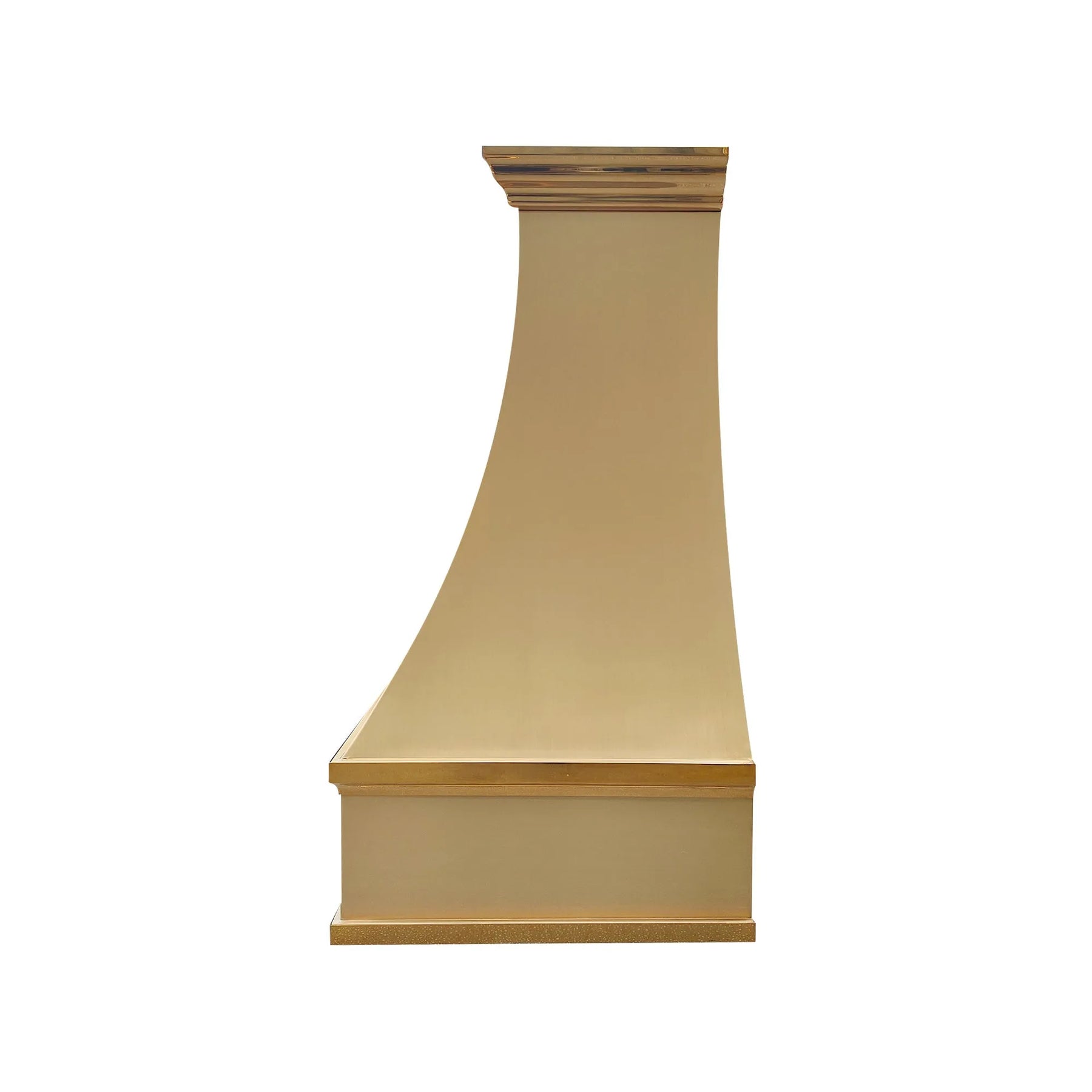 Fobest Arched Brass Range Hood with Crown Molding FSS-391-Stainless Steel Range Hood-Fobest