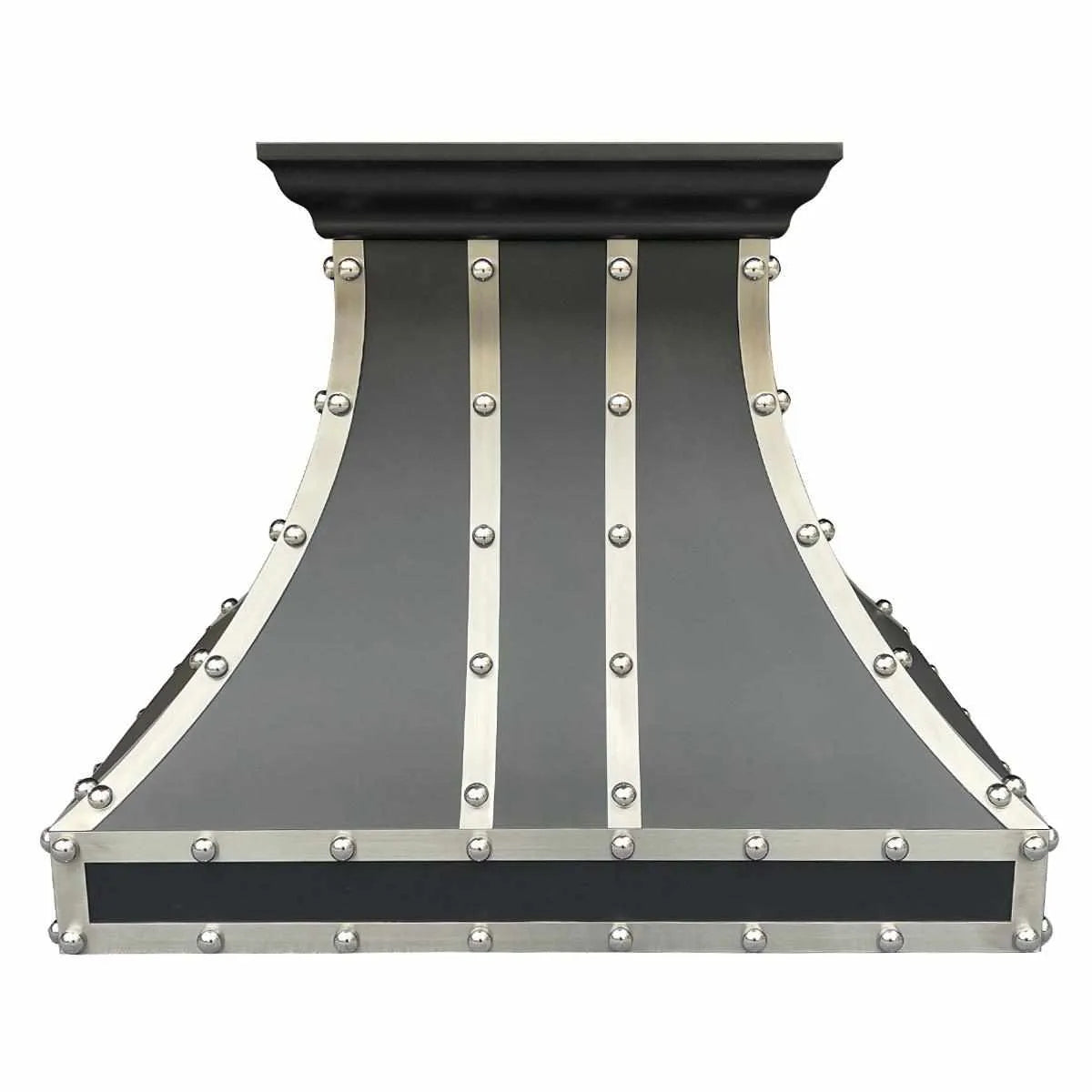Fobest Black Kitchen Hood Stainless Steel Straps FSS-163-Stainless Steel Range Hood-Fobest