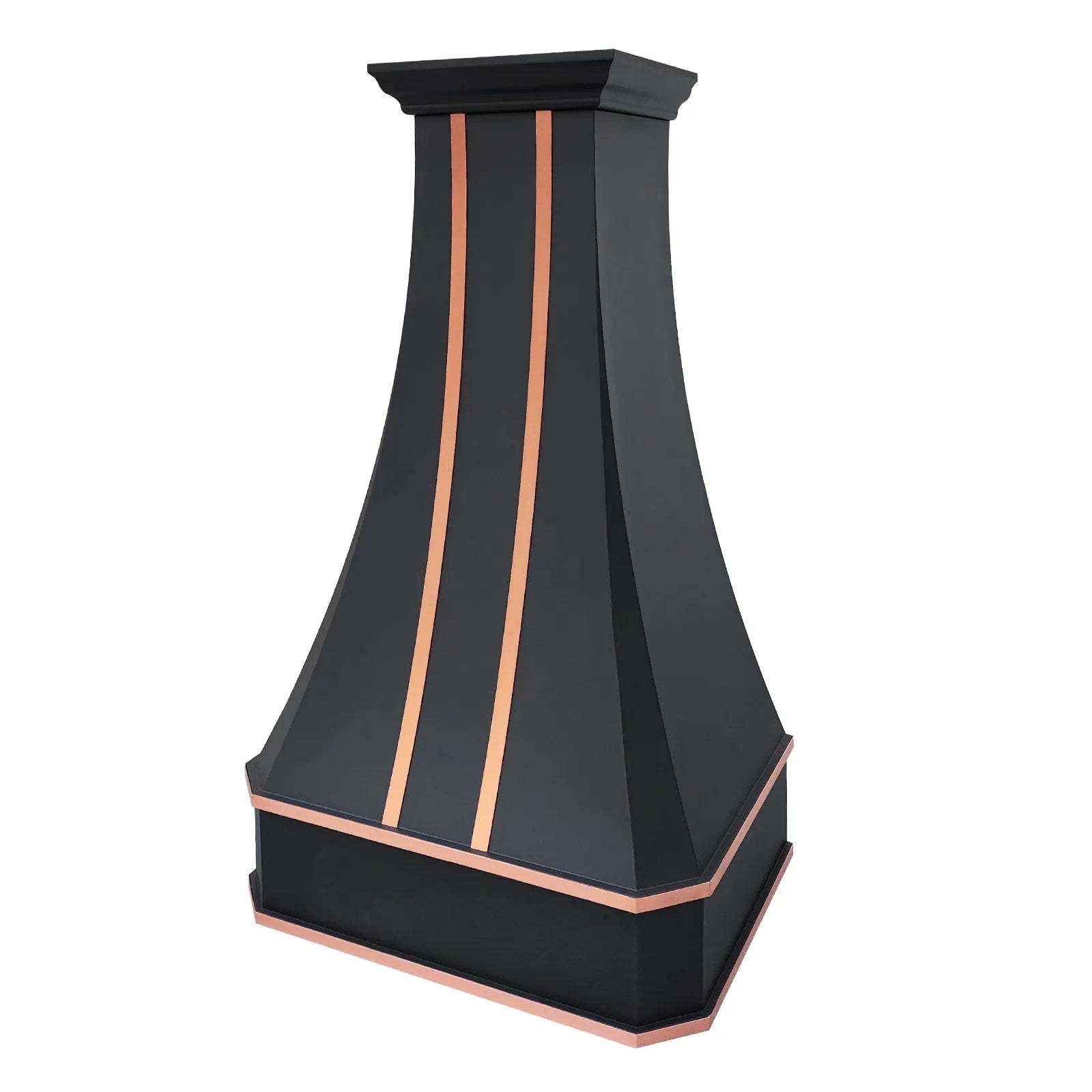 Fobest Black Kitchen Hood Stainless Steel with Copper Accent FSS-326-Stainless Steel Range Hood-Fobest
