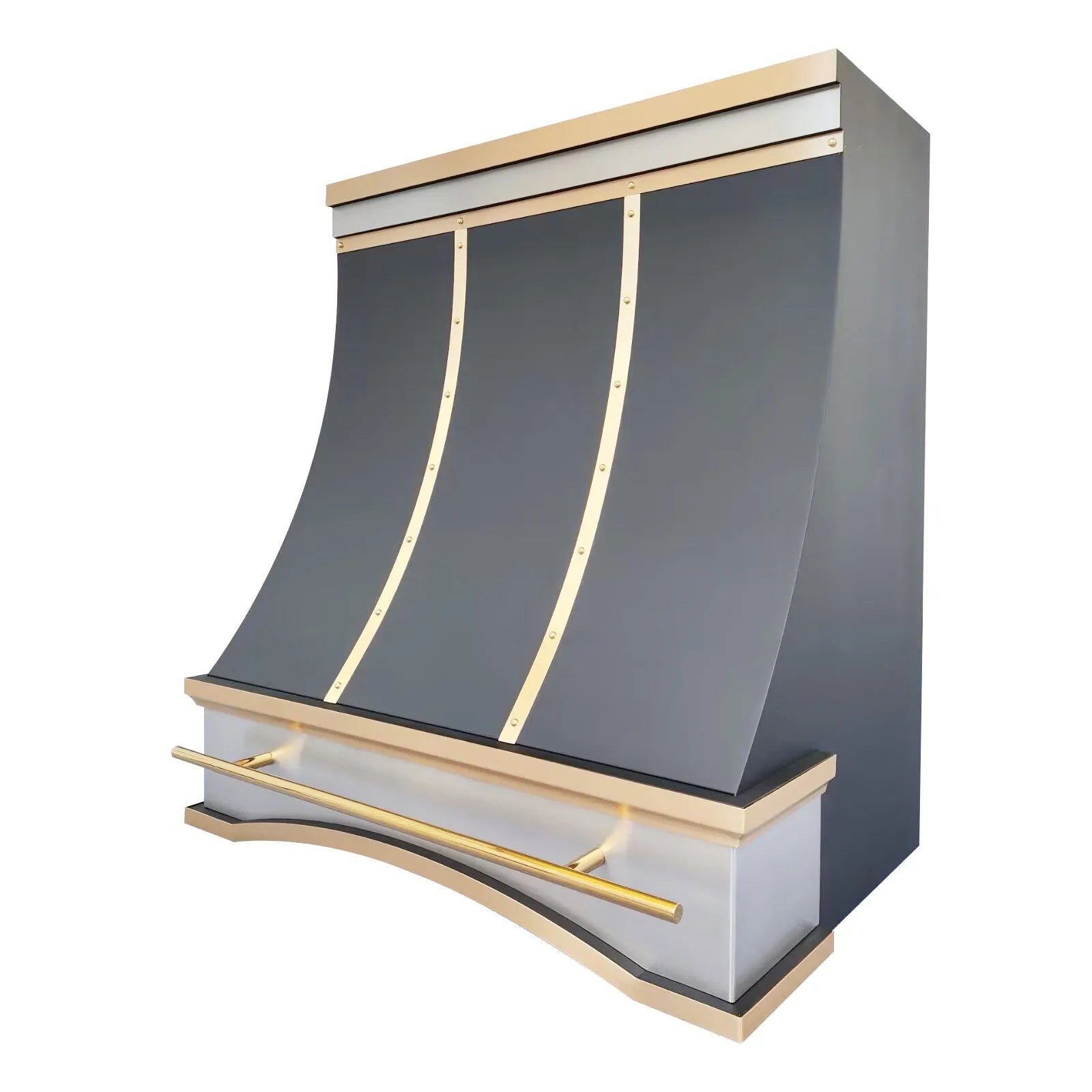 Fobest Black Range Hood Stainless Steel with Arched Base FSS-411-Stainless Steel Range Hood-Fobest