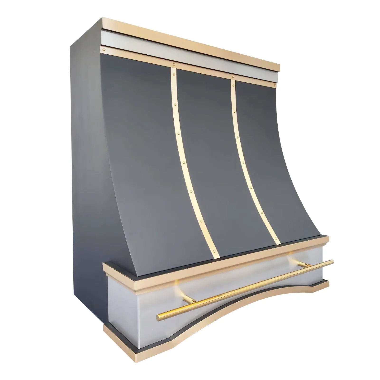 Fobest Black Range Hood Stainless Steel with Arched Base FSS-411-Stainless Steel Range Hood-Fobest