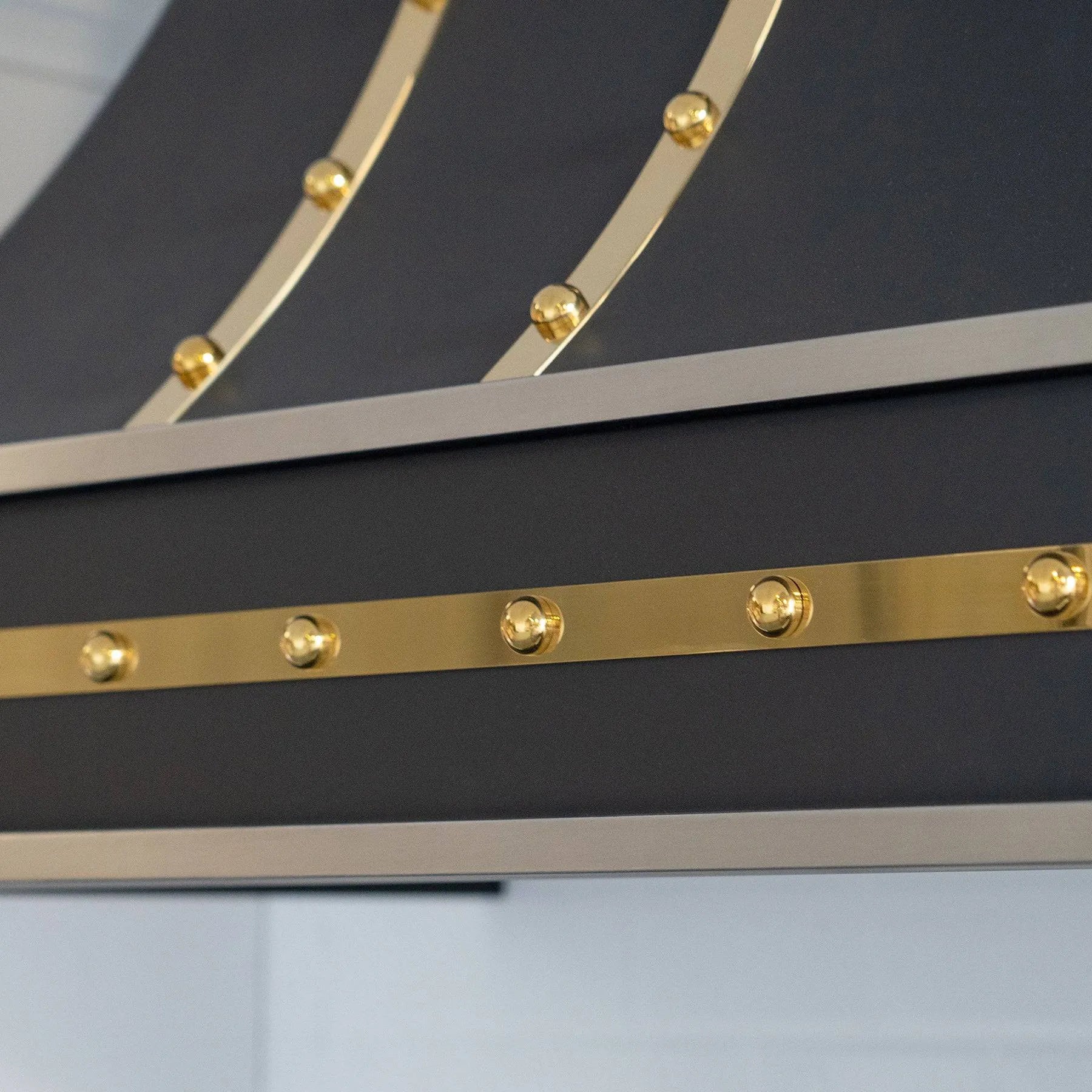 Fobest Black Stainless Steel Custom Hood with Curved Shape FSS-114-Stainless Steel Range Hood-Fobest