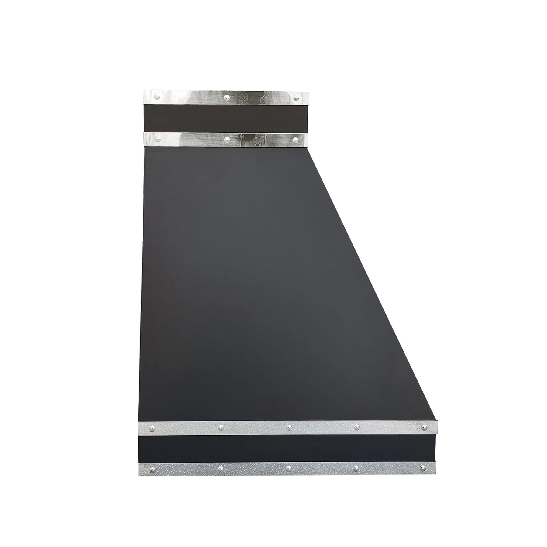 Fobest Black Stainless Steel Range Hood with horizontal straps FSS-11-Stainless Steel Range Hood-Fobest