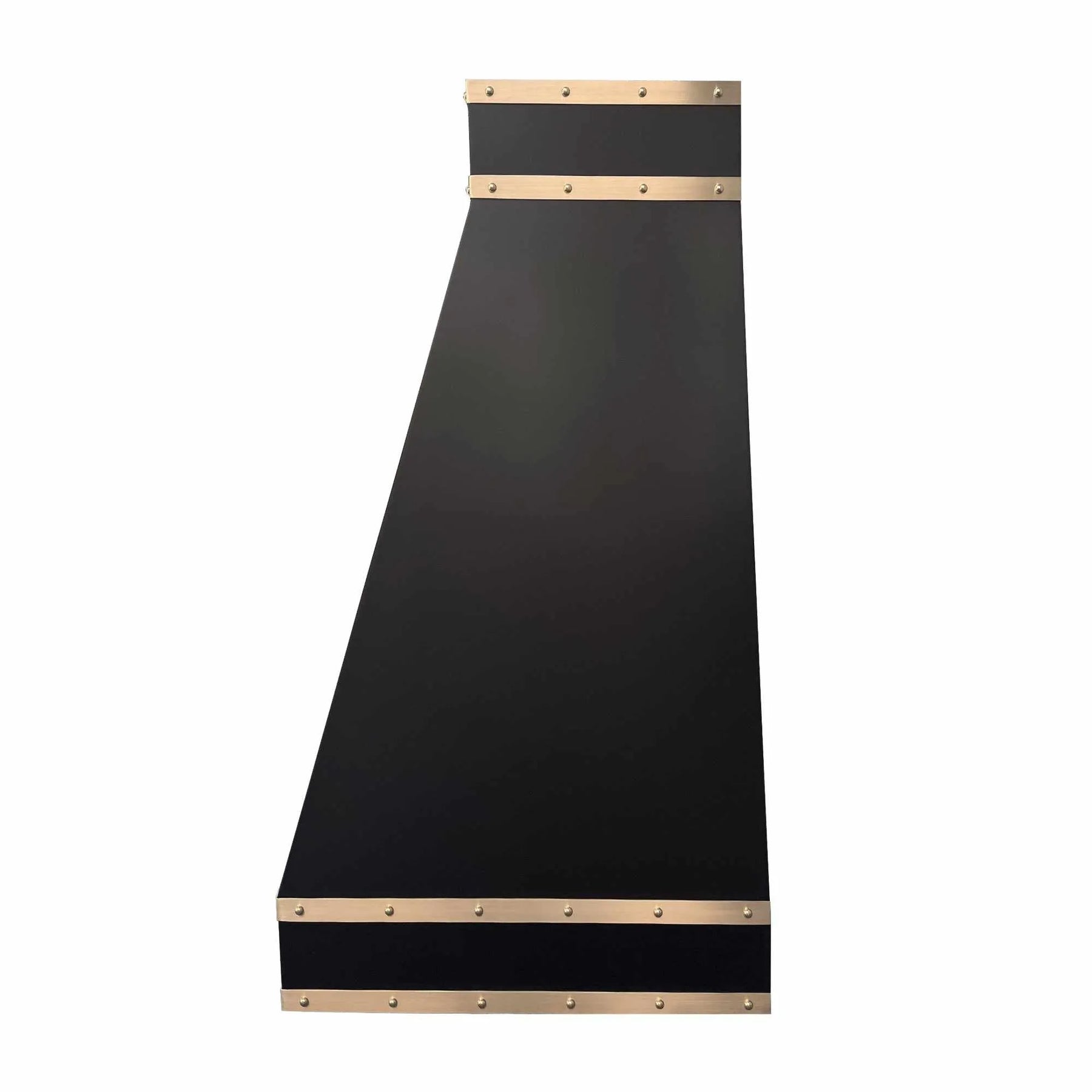 Fobest Black Stainless Steel Range Hood with horizontal straps FSS-11-Stainless Steel Range Hood-Fobest