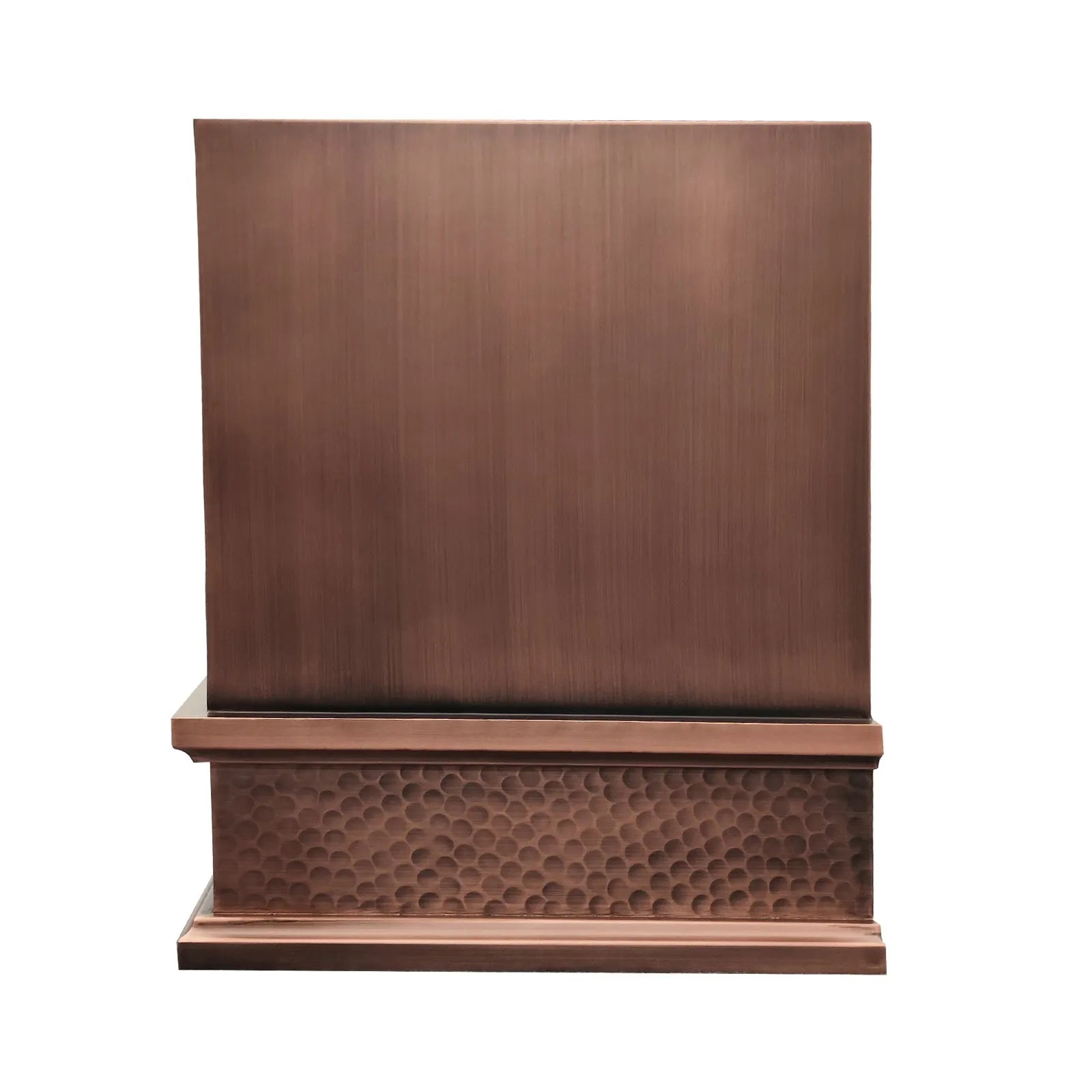 Fobest Box Style Copper Kitchen Hood with Hammered Apron FCP-269-Copper Range Hood-Fobest