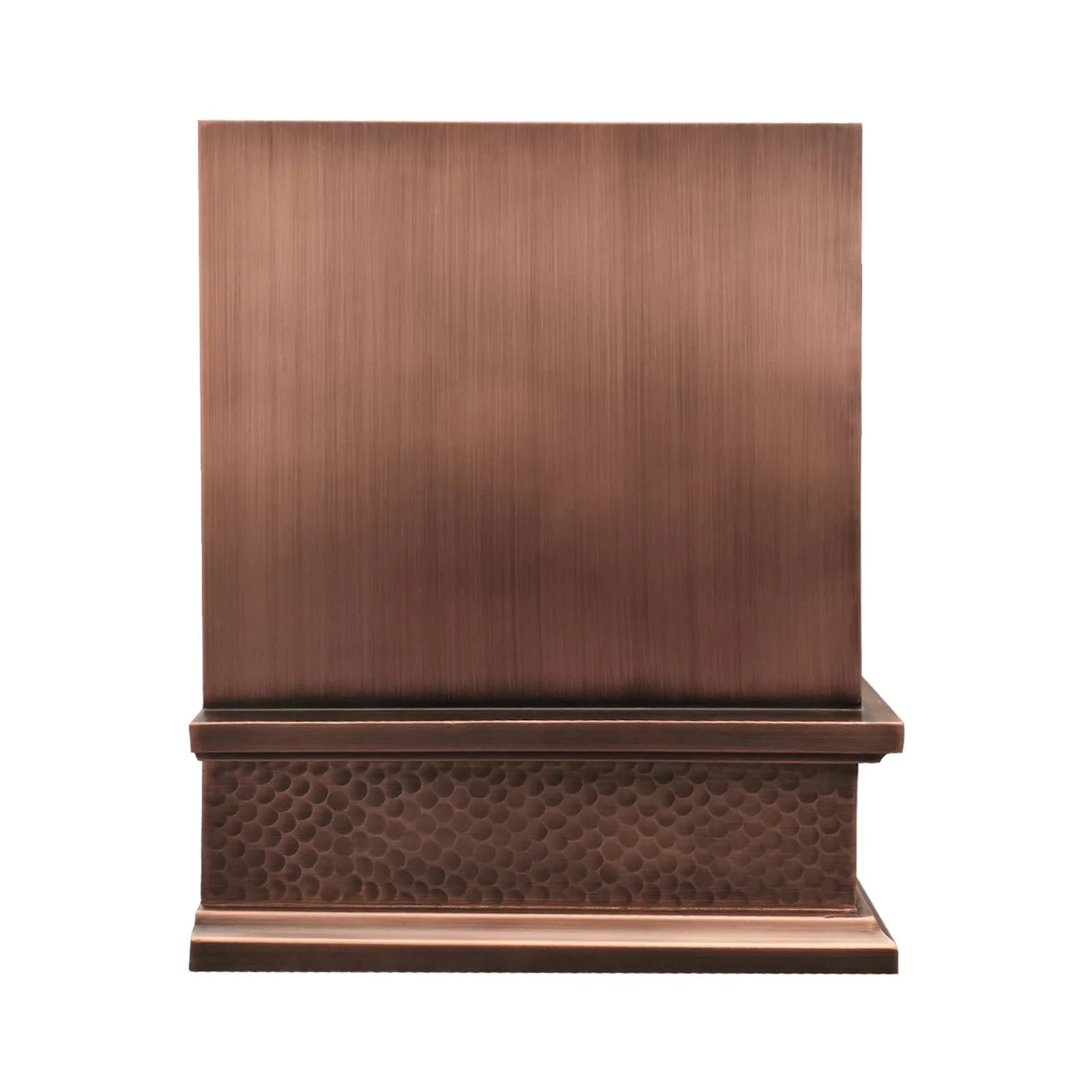 Fobest Box Style Copper Kitchen Hood with Hammered Apron FCP-269-Copper Range Hood-Fobest