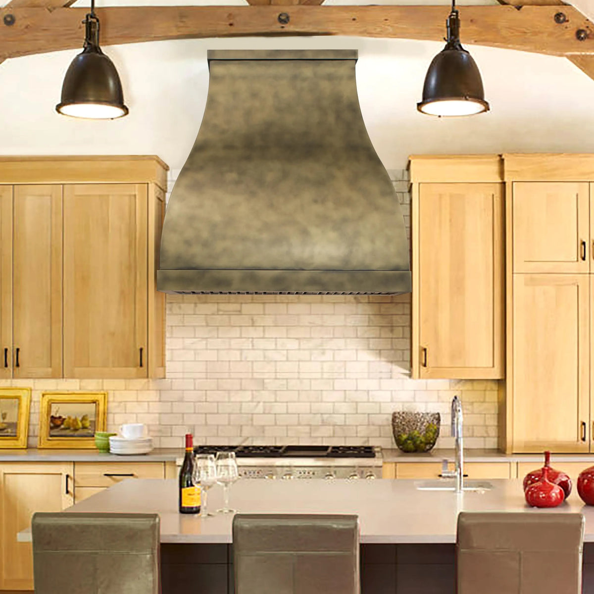 Fobest Brass Range Hood with Antique Finish FSS-321-Stainless Steel Range Hood-Fobest