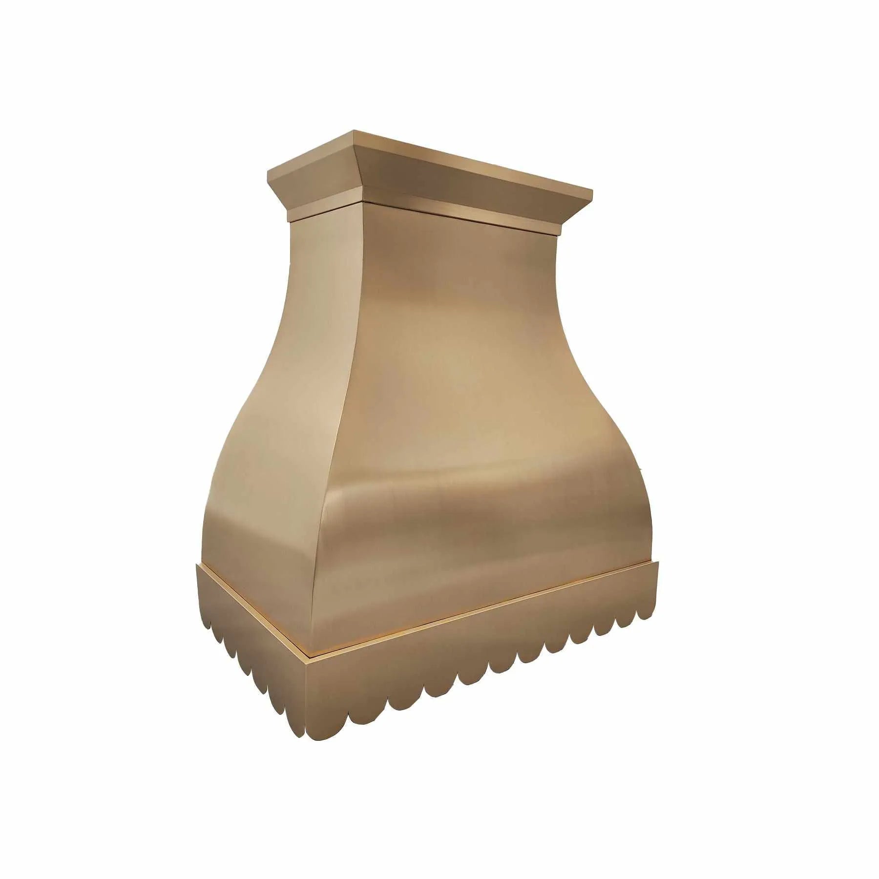 Fobest Brass Range Hood with Scalloped Bottom FSS-267-Stainless Steel Range Hood-Fobest