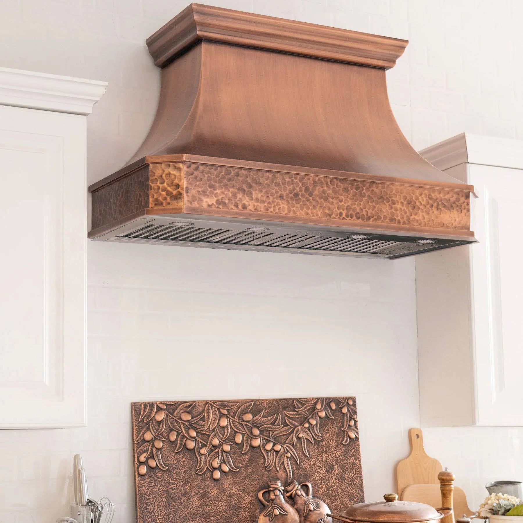 Fobest Classic Antique Copper Range Hood FCP-69-Copper Range Hood-Fobest