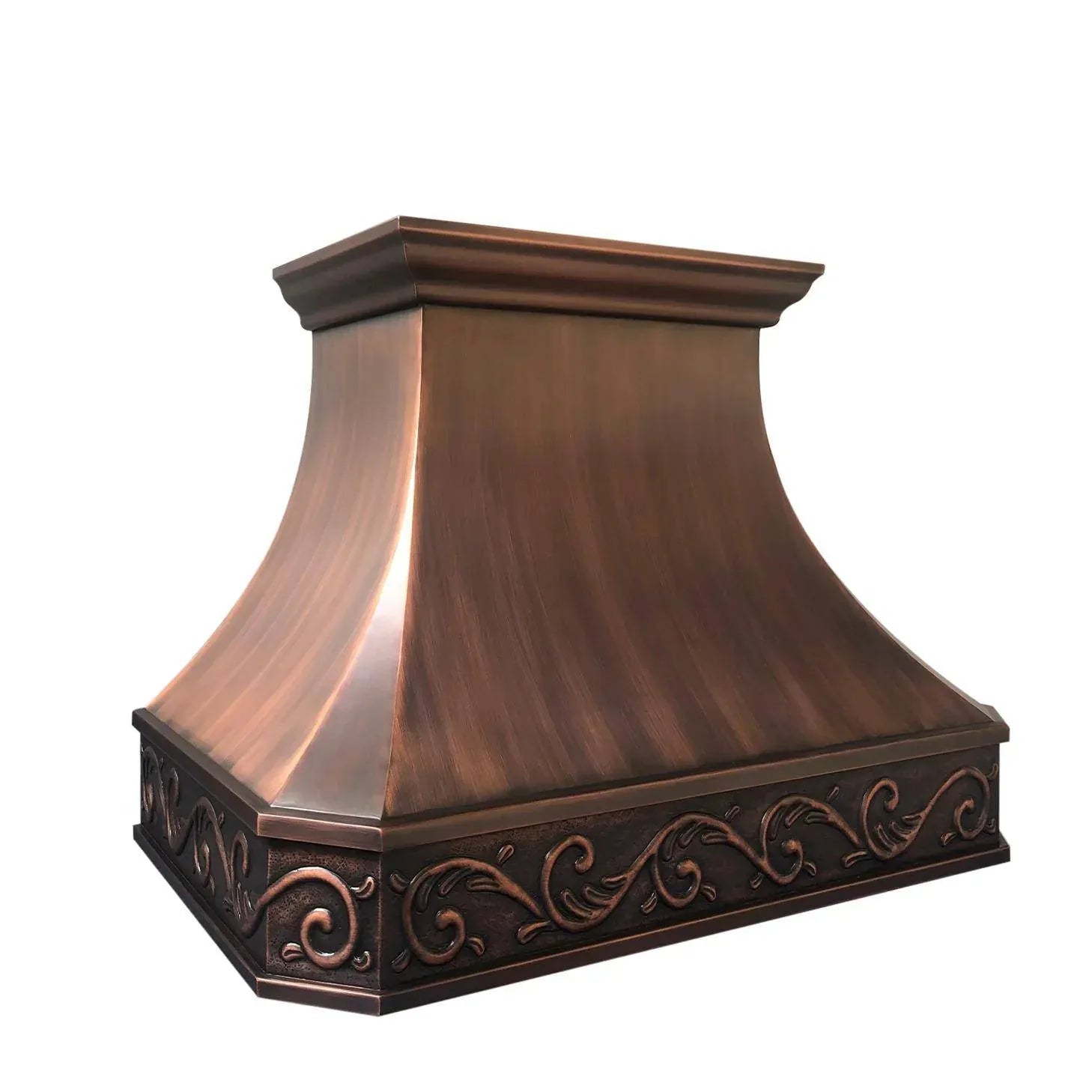 Fobest Classic Copper Range Hood with Classic Apron Pattern FCP-30-Copper Range Hood-Fobest