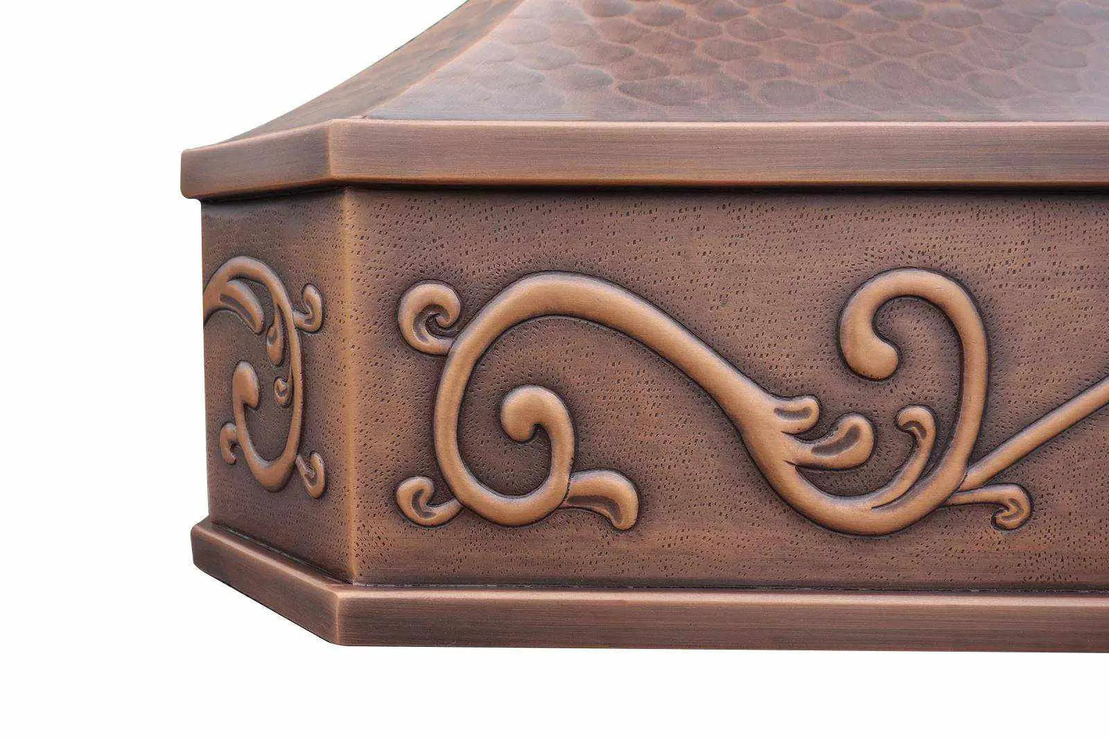 Fobest Classic Copper Range Hood with Classic Apron Pattern FCP-30-Copper Range Hood-Fobest