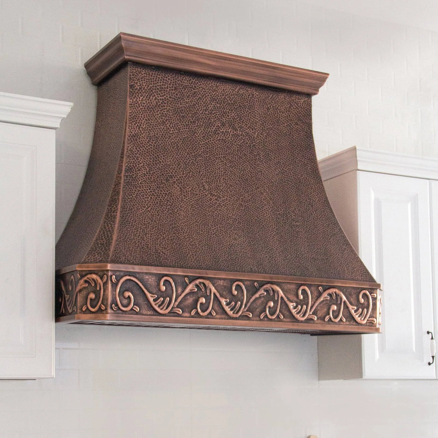 Fobest Classic Copper Range Hood with Classic Apron Pattern FCP-30-Copper Range Hood-Fobest