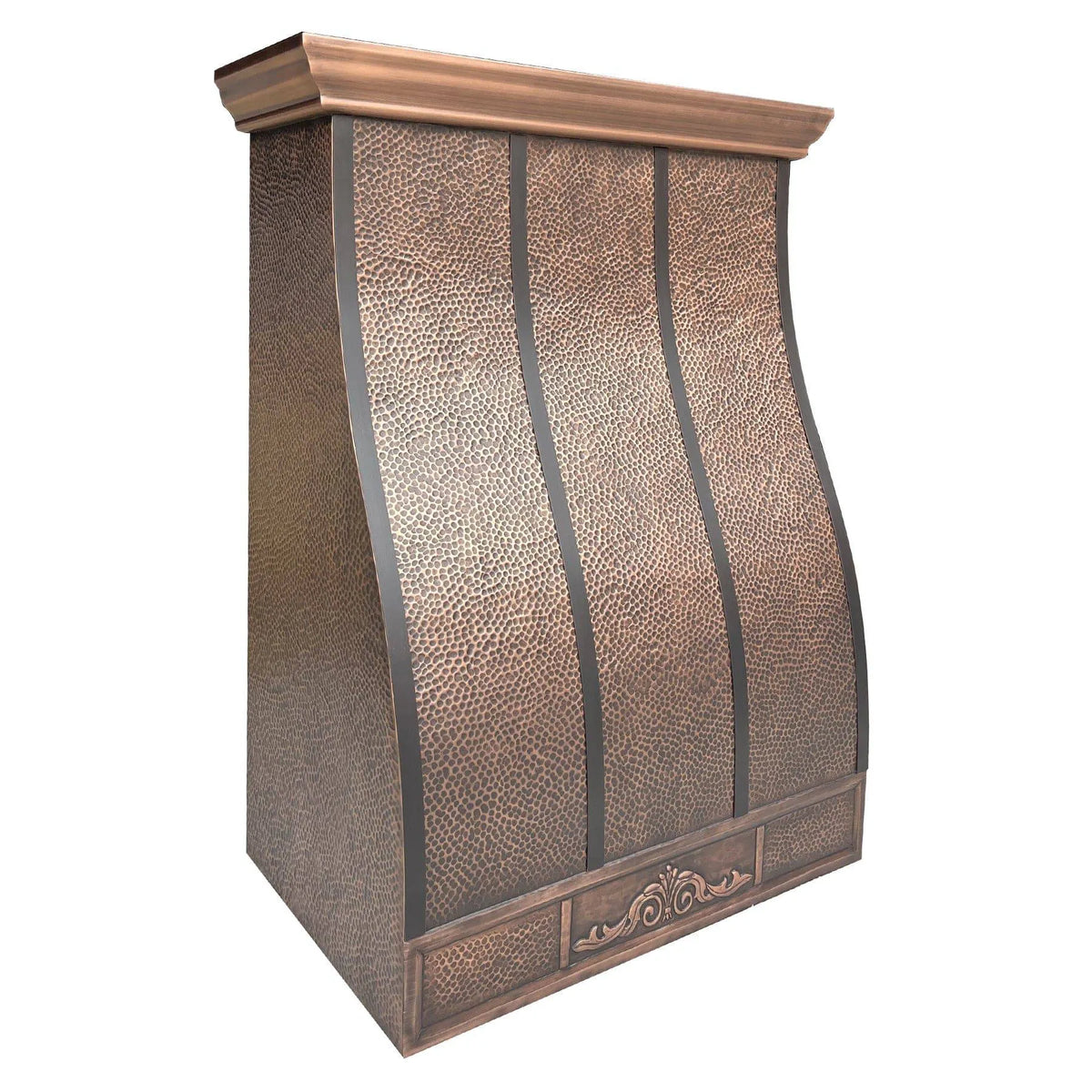Fobest Classic Copper Range Hood with Vintage Apron FCP-78-Copper Range Hood-Fobest