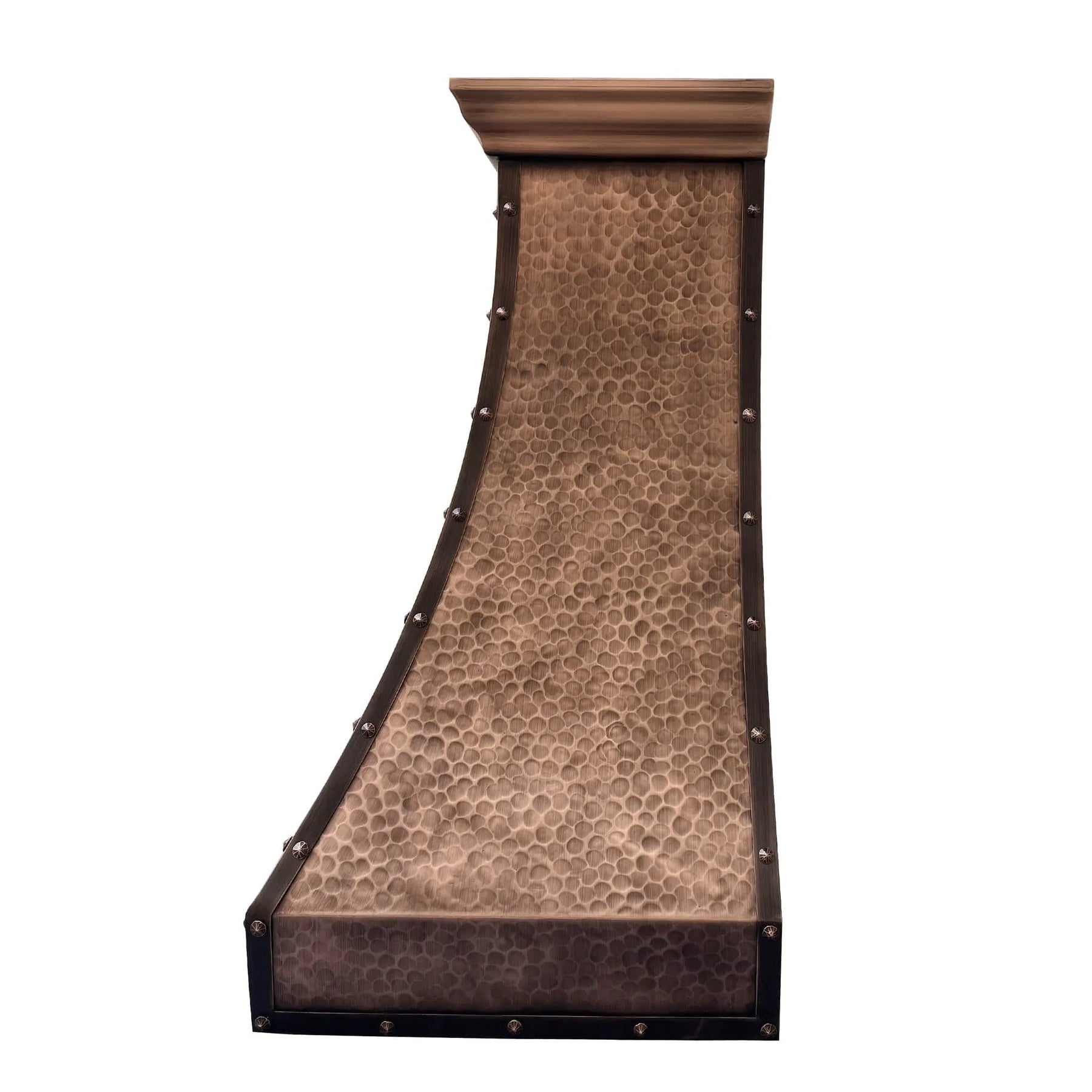 Fobest Copper Custom Stove Hood with Dark Metal Frame FCP-23-Copper Range Hood-Fobest