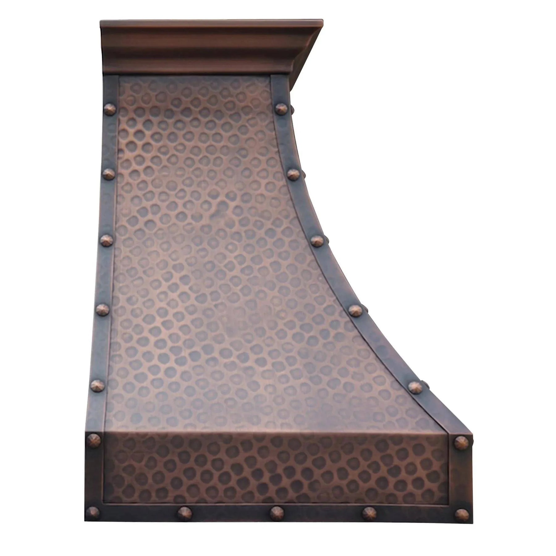 Fobest Copper Custom Stove Hood with Dark Metal Frame FCP-23-Copper Range Hood-Fobest