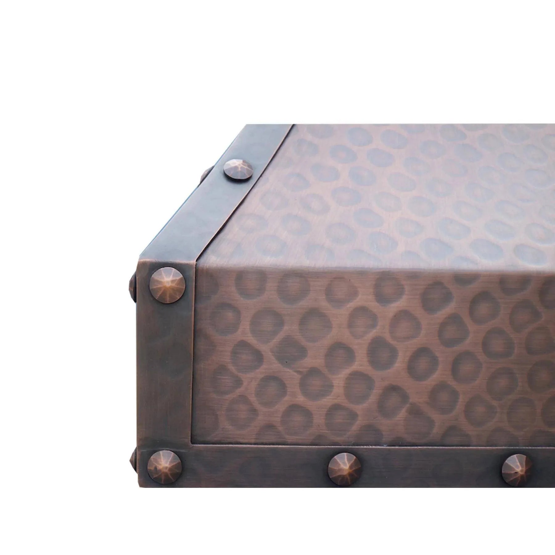 Fobest Copper Custom Stove Hood with Dark Metal Frame FCP-23-Copper Range Hood-Fobest