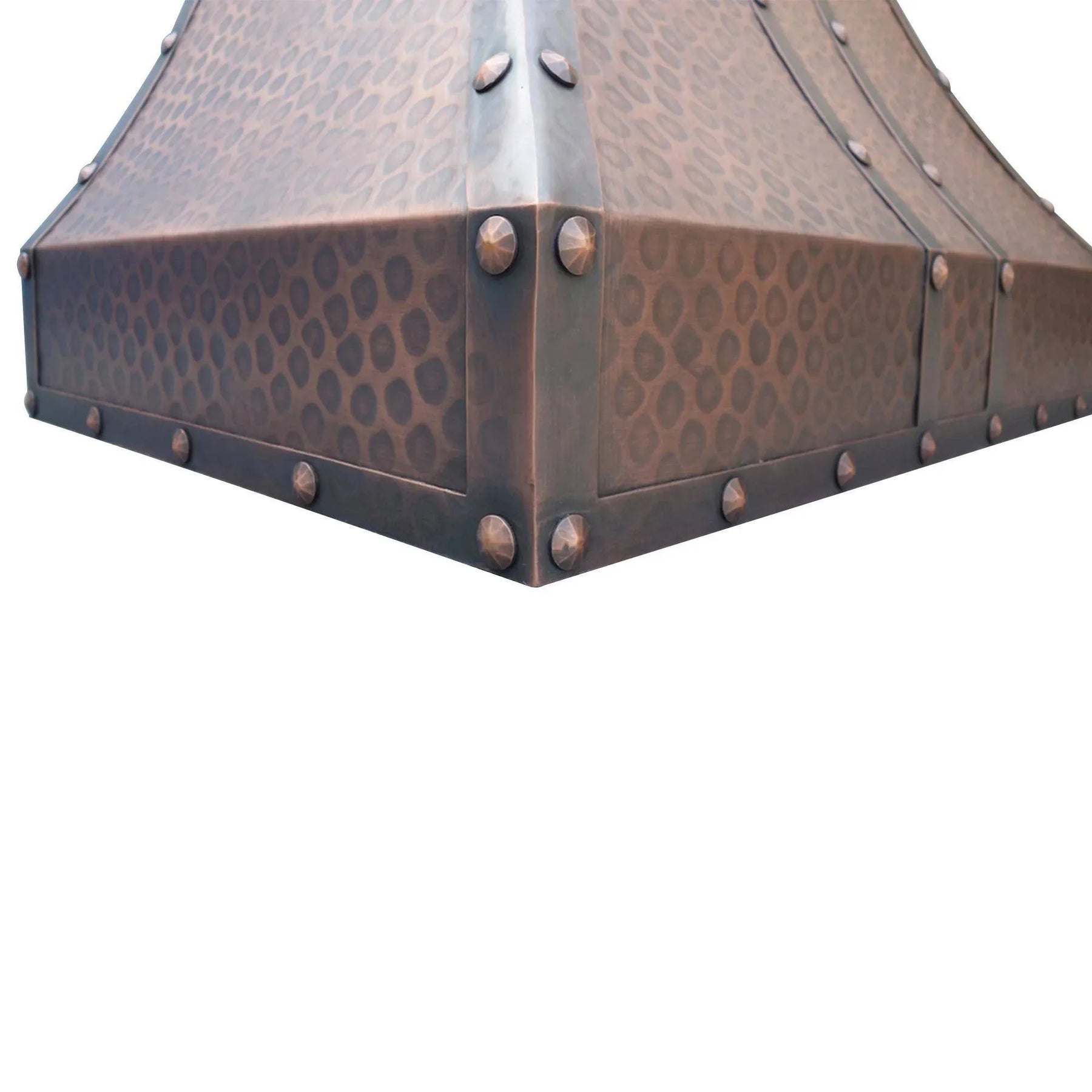 Fobest Copper Custom Stove Hood with Dark Metal Frame FCP-23-Copper Range Hood-Fobest
