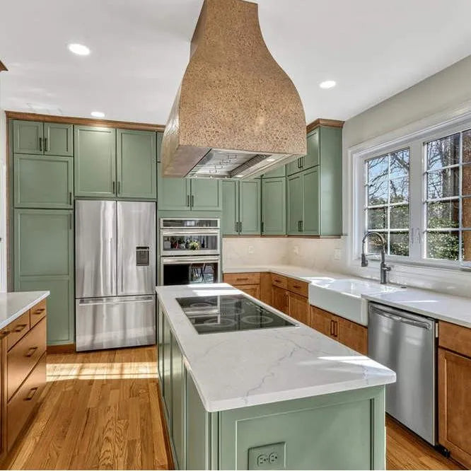 Fobest Copper Island Range Hood with Vintage Copper Finish FCP-152-Copper Range Hood-Fobest