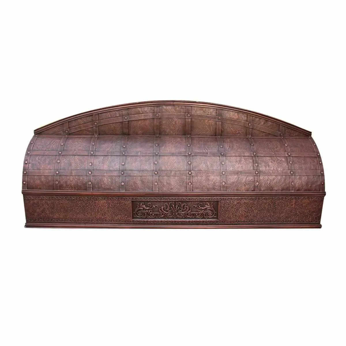 Fobest Copper Kitchen Hood with Pot Rail FCP-115-Copper Range Hood-Fobest