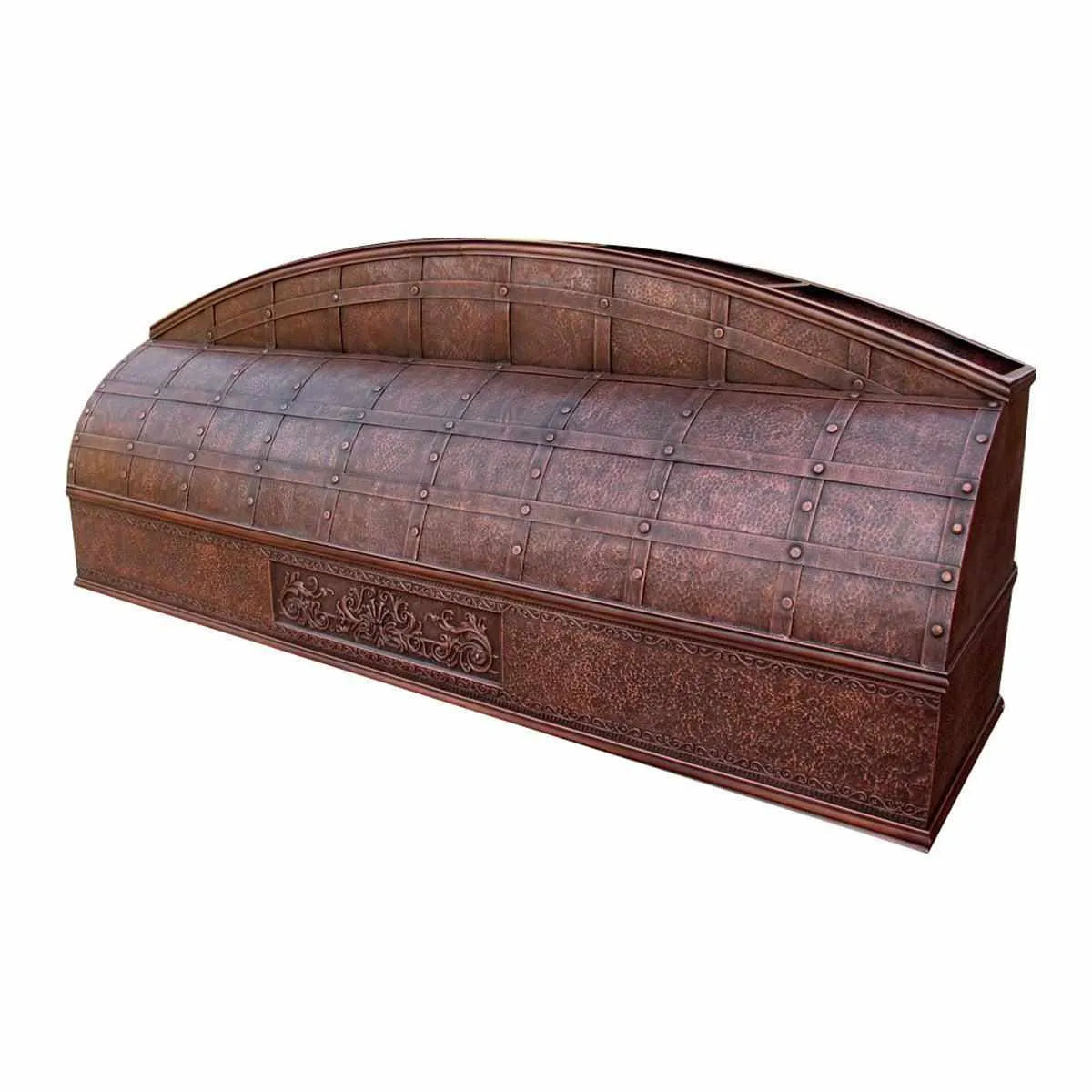 Fobest Copper Kitchen Hood with Pot Rail FCP-115-Copper Range Hood-Fobest