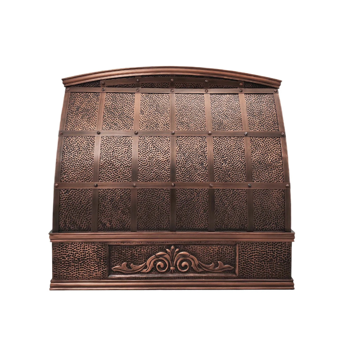 Fobest Copper Kitchen Hood with Pot Rail FCP-115-Copper Range Hood-Fobest