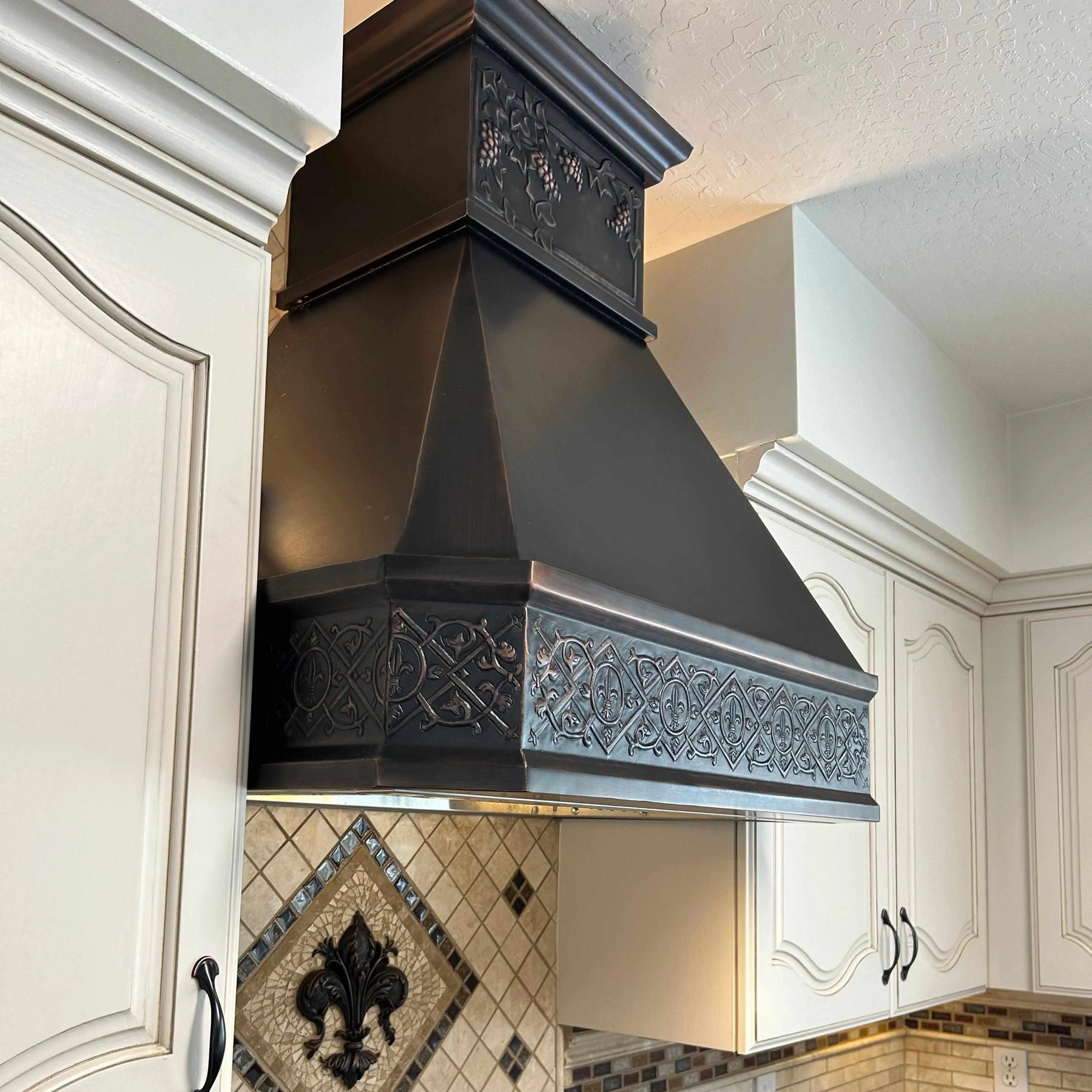 Fobest Copper Kitchen Hood with Vintage Design FCP-164-Copper Range Hood-Fobest