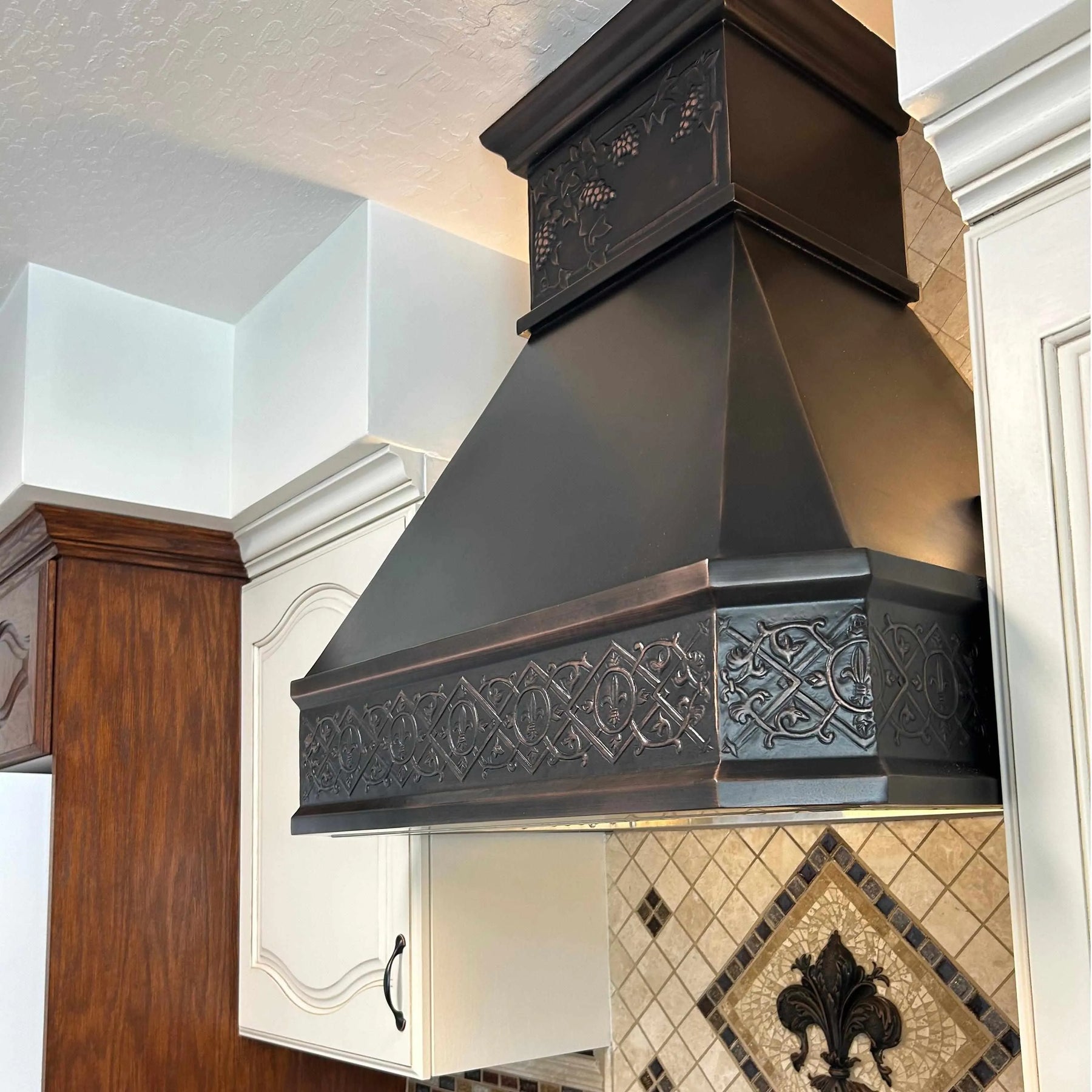 Fobest Copper Kitchen Hood with Vintage Design FCP-164-Copper Range Hood-Fobest