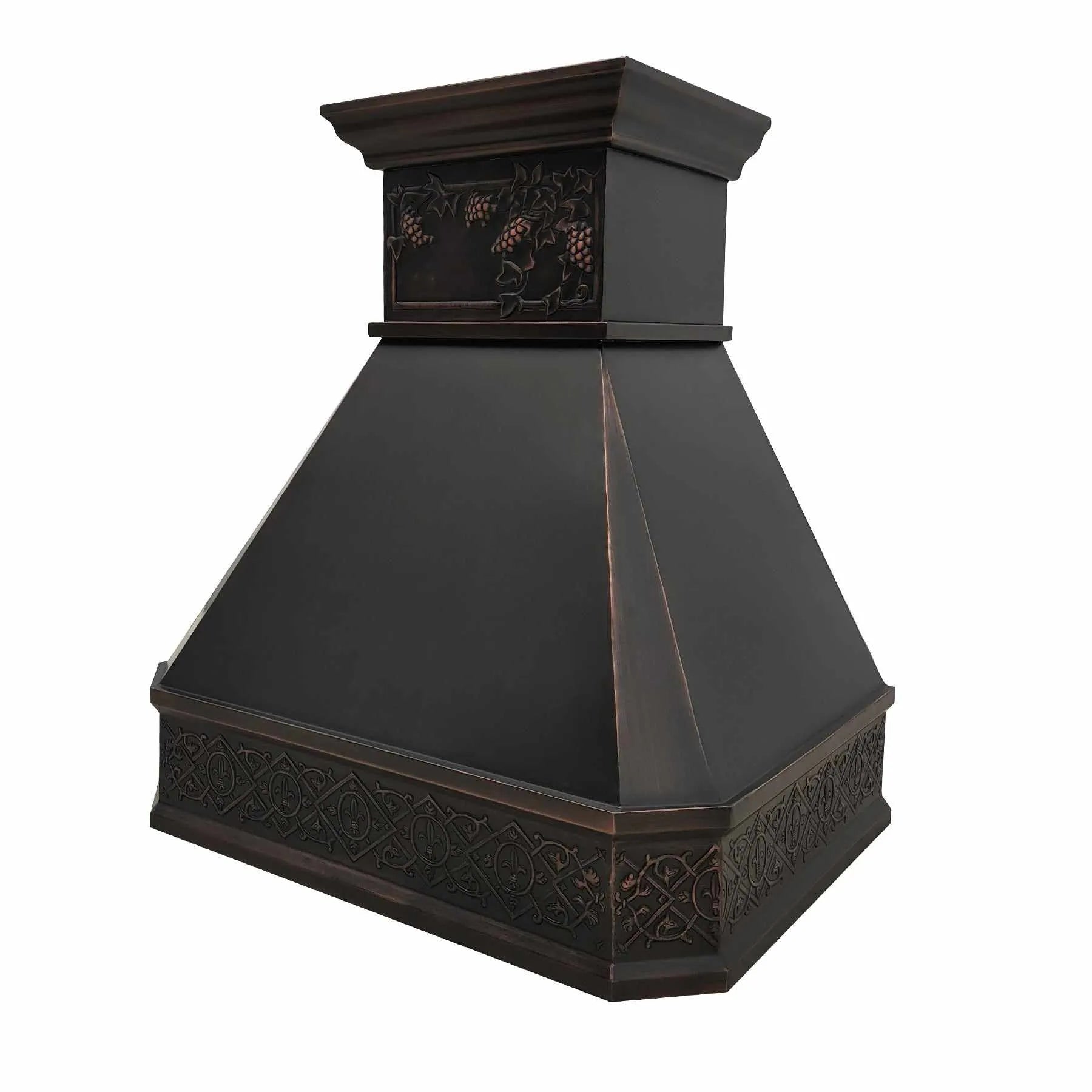 Fobest Copper Kitchen Hood with Vintage Design FCP-164-Copper Range Hood-Fobest