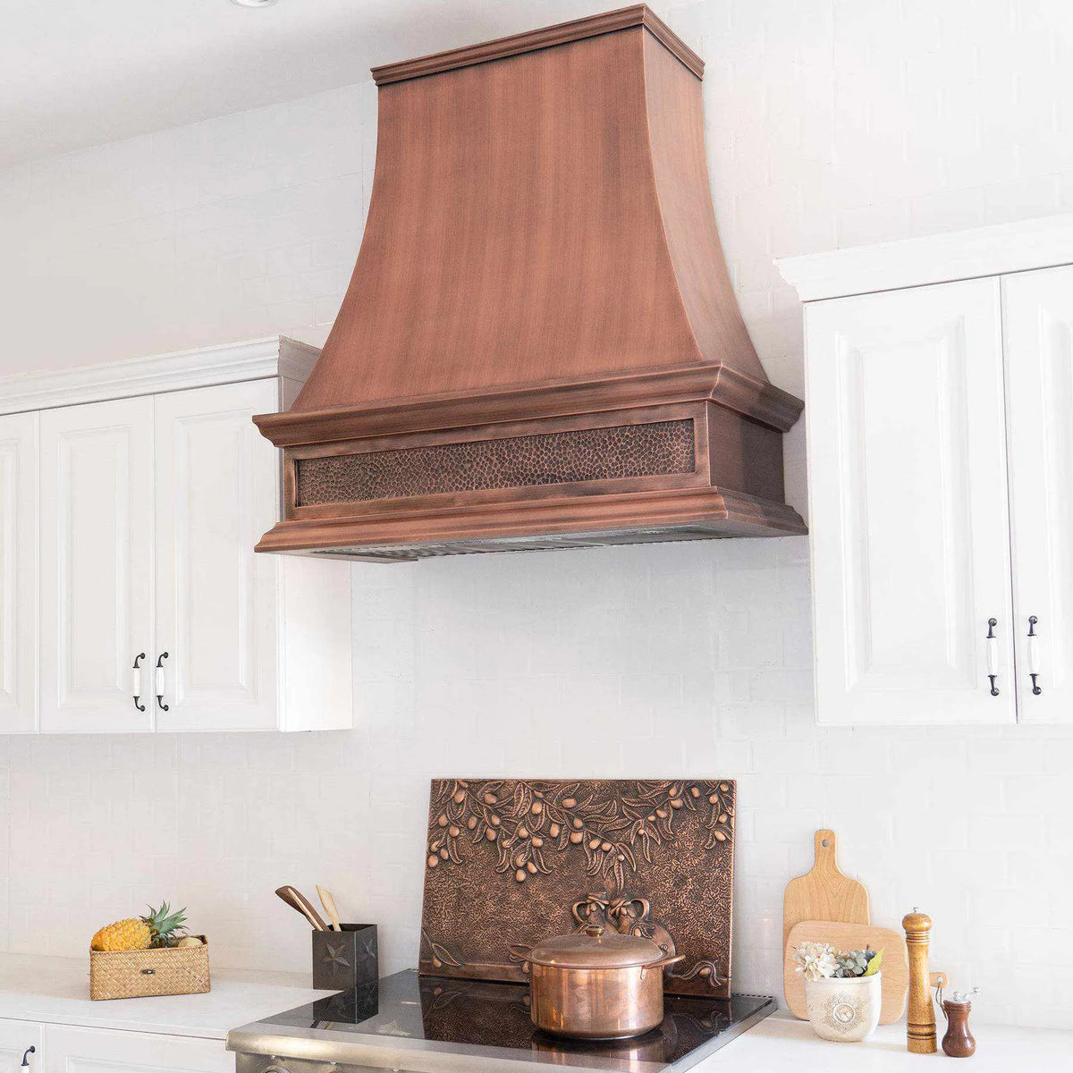 Fobest Copper Kitchen Hood with Vintage Design FCP-98-Copper Range Hood-Fobest