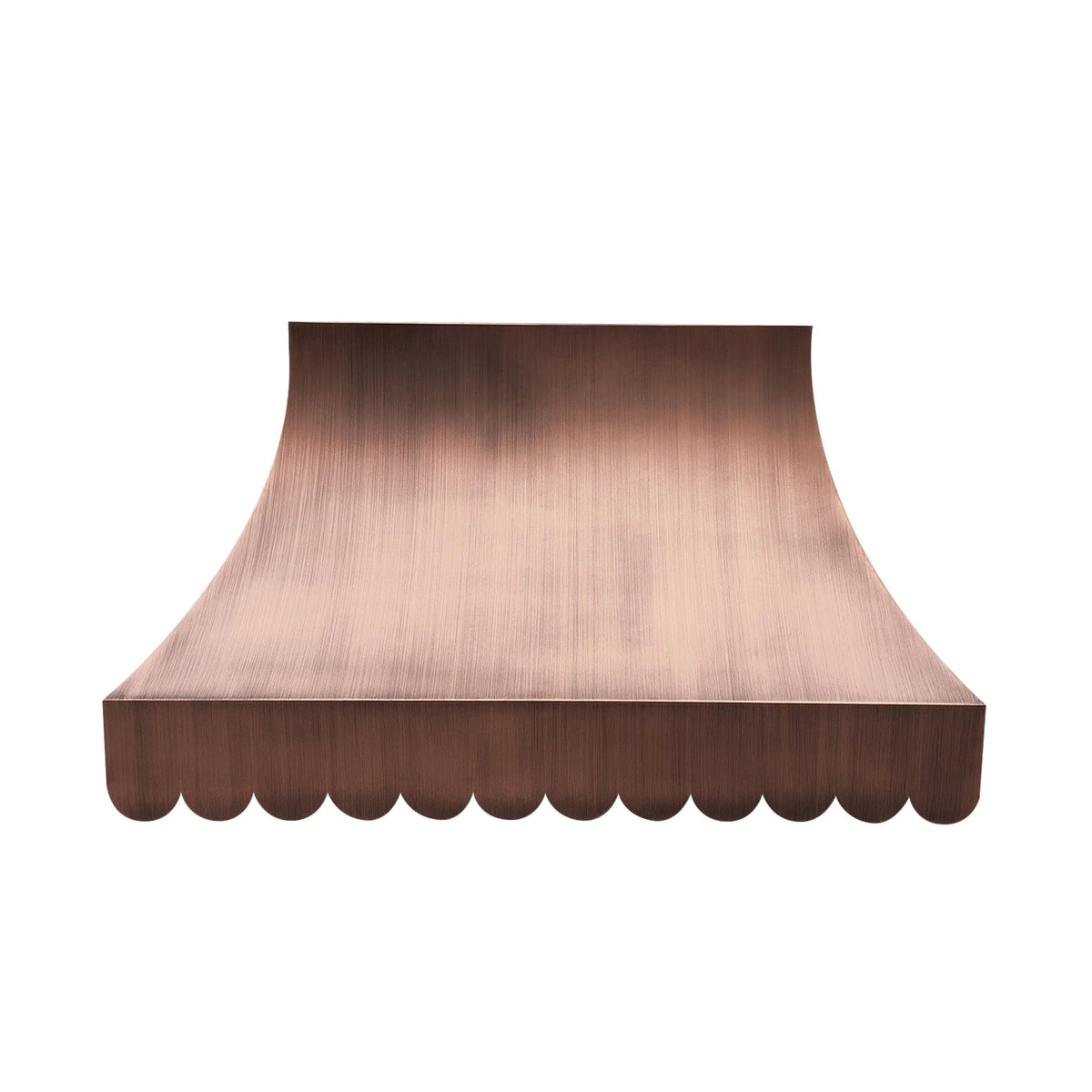 Fobest Copper Kitchen Stove Hood with Scalloped Bottom FCP-244-Copper Range Hood-Fobest