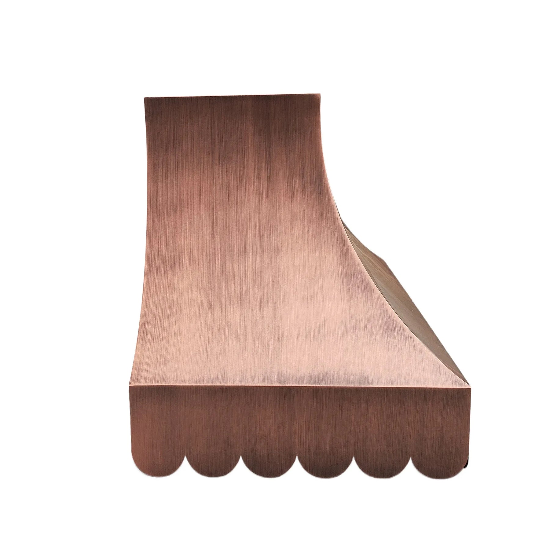 Fobest Copper Kitchen Stove Hood with Scalloped Bottom FCP-244-Copper Range Hood-Fobest