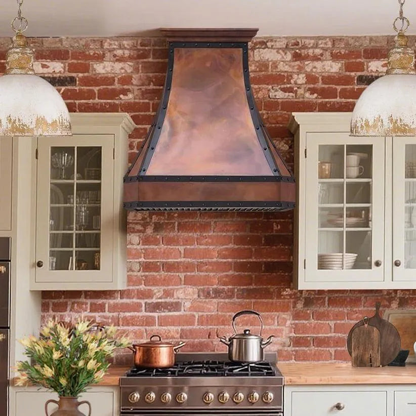 Fobest Copper Range Hood Fire Copper Finish FCP-183-Copper Range Hood-Fobest