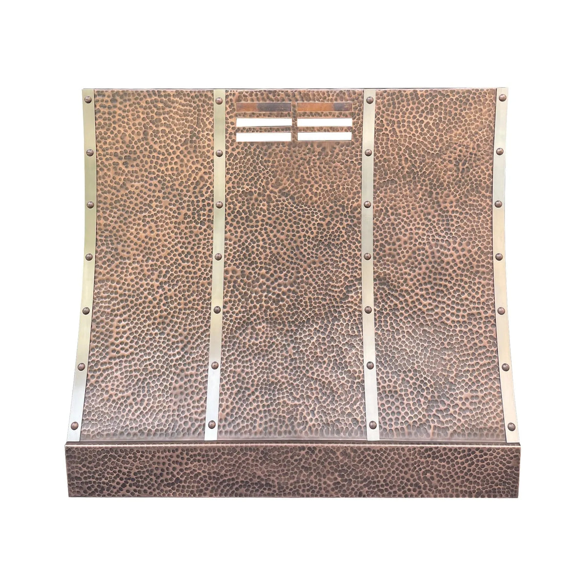 Fobest Copper Range Hood Sloped Design Hammer Finish FCP-105-Copper Range Hood-Fobest
