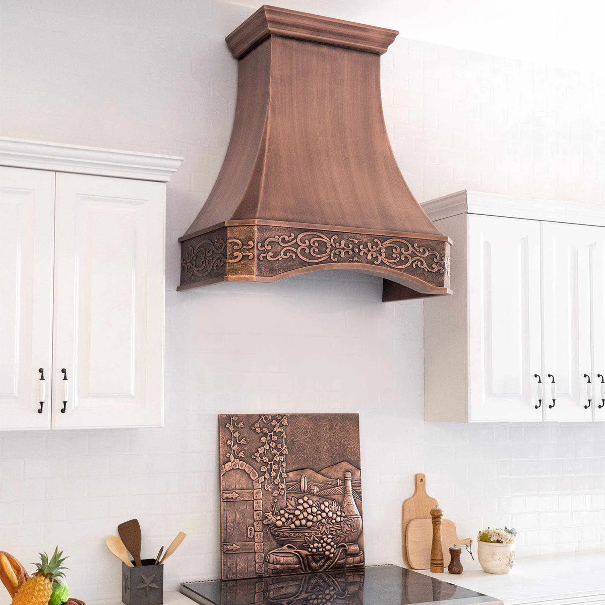 Fobest Copper Range Hood with Arched Bottom FCP-94-Copper Range Hood-Fobest
